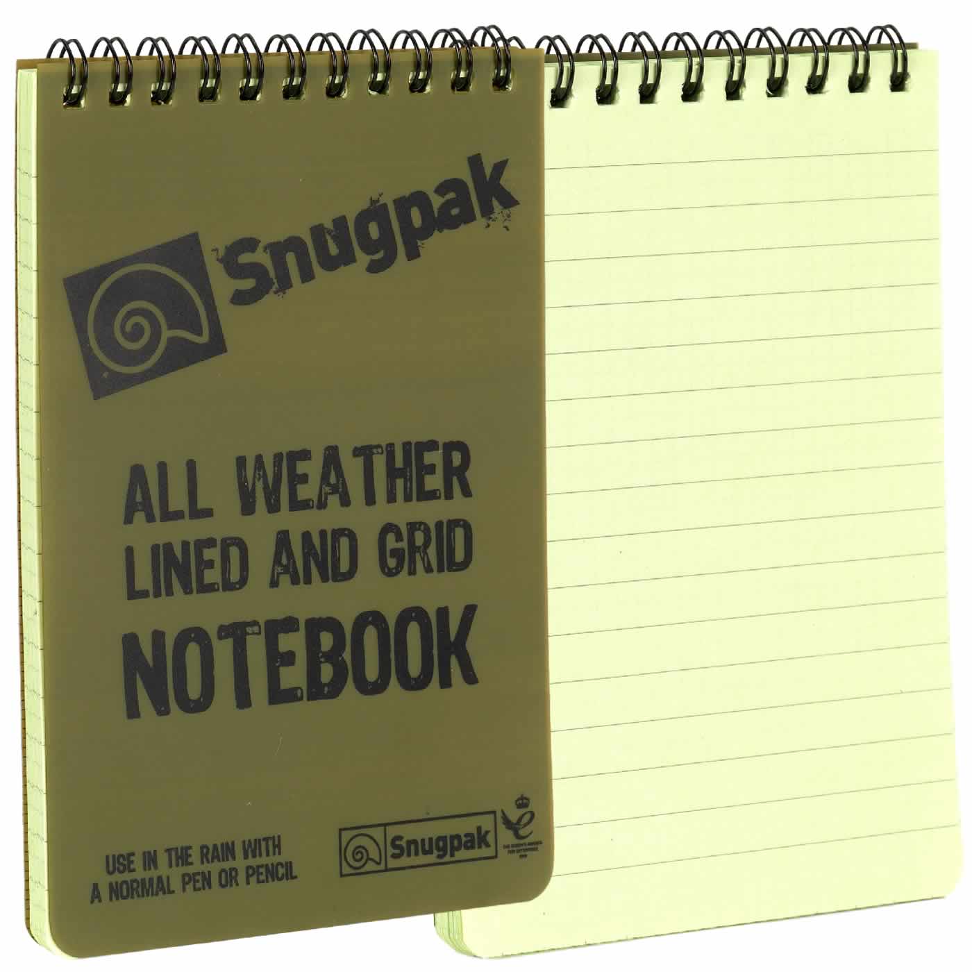 Snugpak A6 Pocket Water Resistant Notebook Notepad 50 Page Military