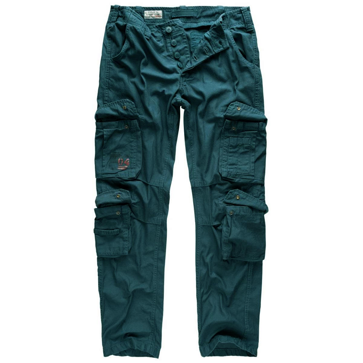 Surplus Raw Vintage Airborne Slim Fit Combat Cargo Trousers Army