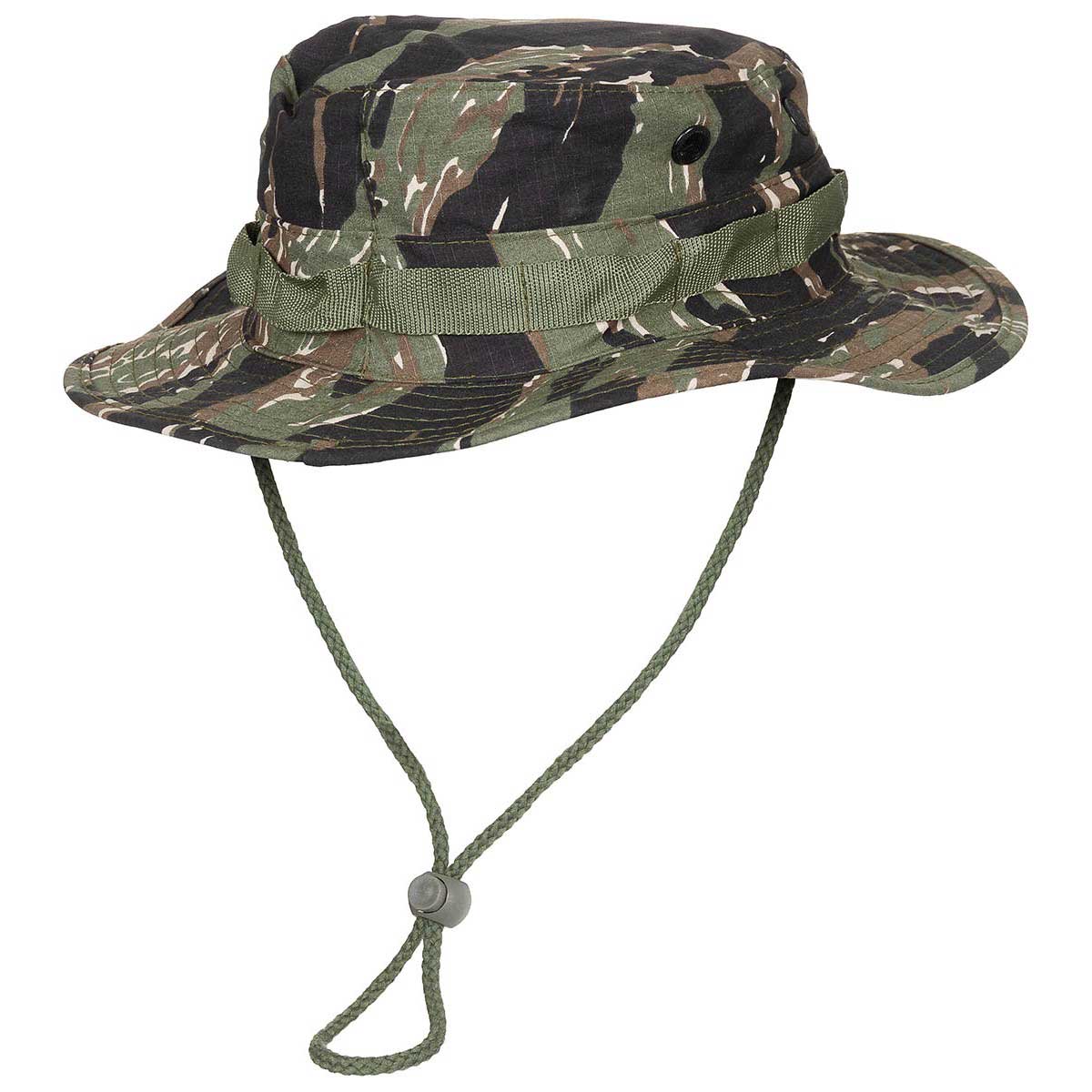 BUSH HAT WITH FOLDABLE BRIM, CHIN STRAP - M 95 CZ CAMO M95 CZ Camo, Apparel \ Headwear \ Boonies & Bush Hats , Army Navy  Surplus - Tactical