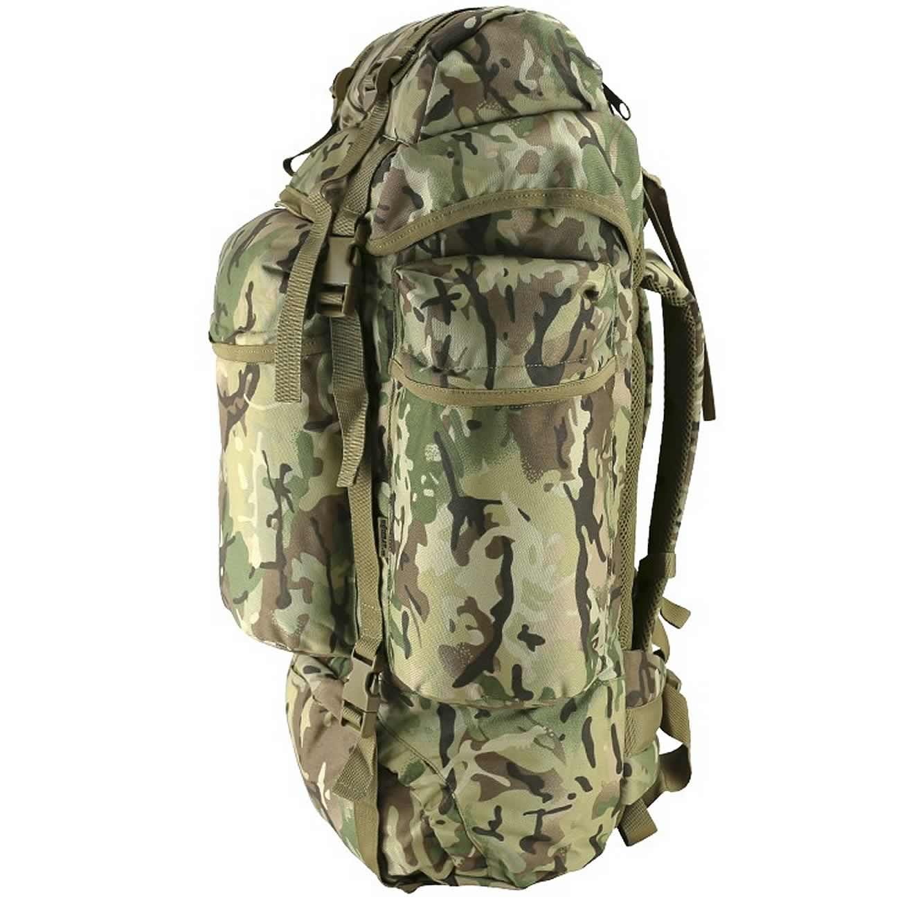 Army Padded Rucksack 60 Litre Bergen Camouflage Military Cadet 60L ...