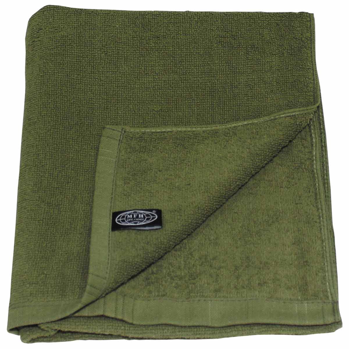 Highlander Microfibre Towel Olive Green campin Army Exercise Olive Green X-Large 
