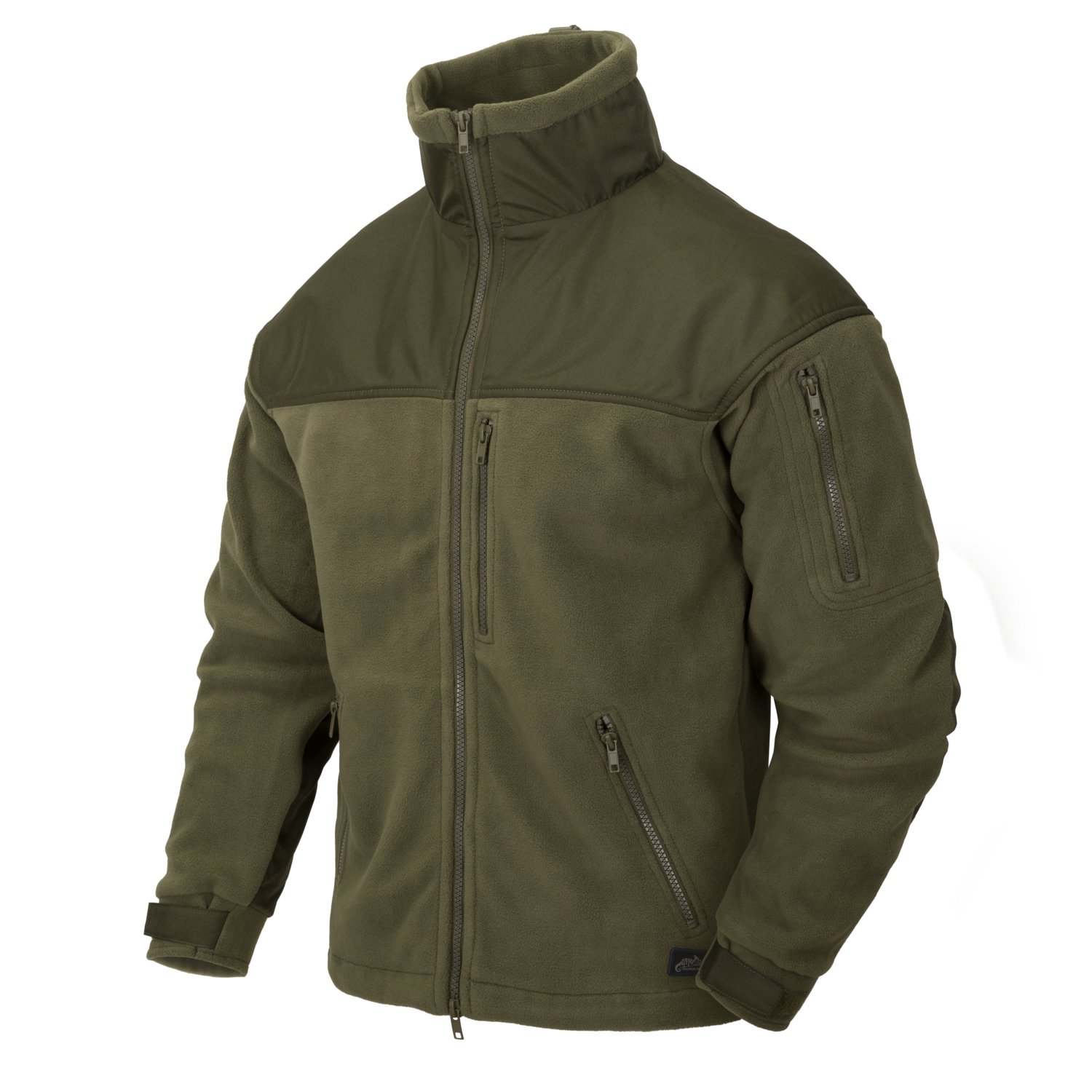 Helikon Mens Classic Army Fleece Jacket Military Reinforced Shoulder ...