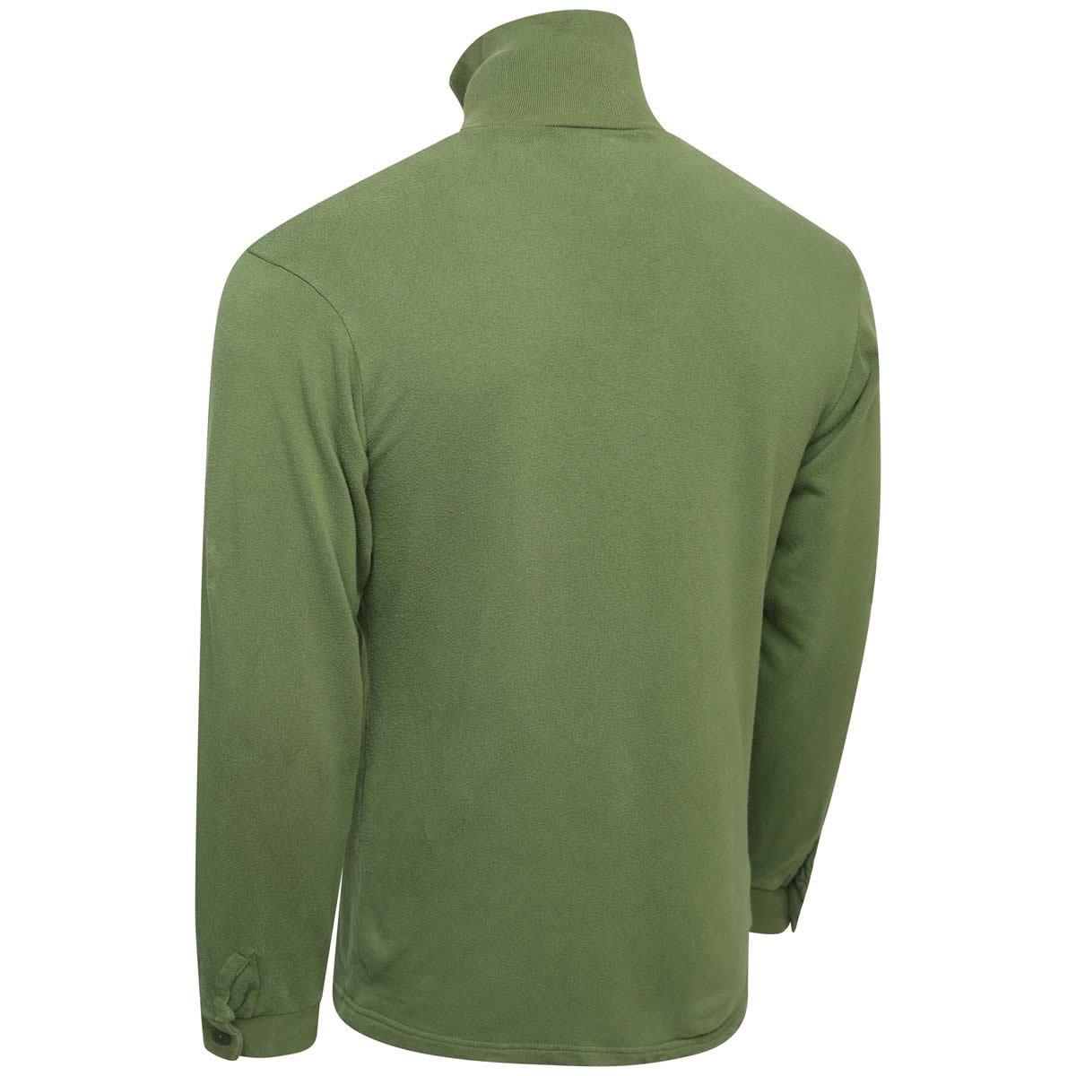 Army thermal fleece  Zipped Green  Shirt Norgie Style Long Sleeve Base Layer Top 