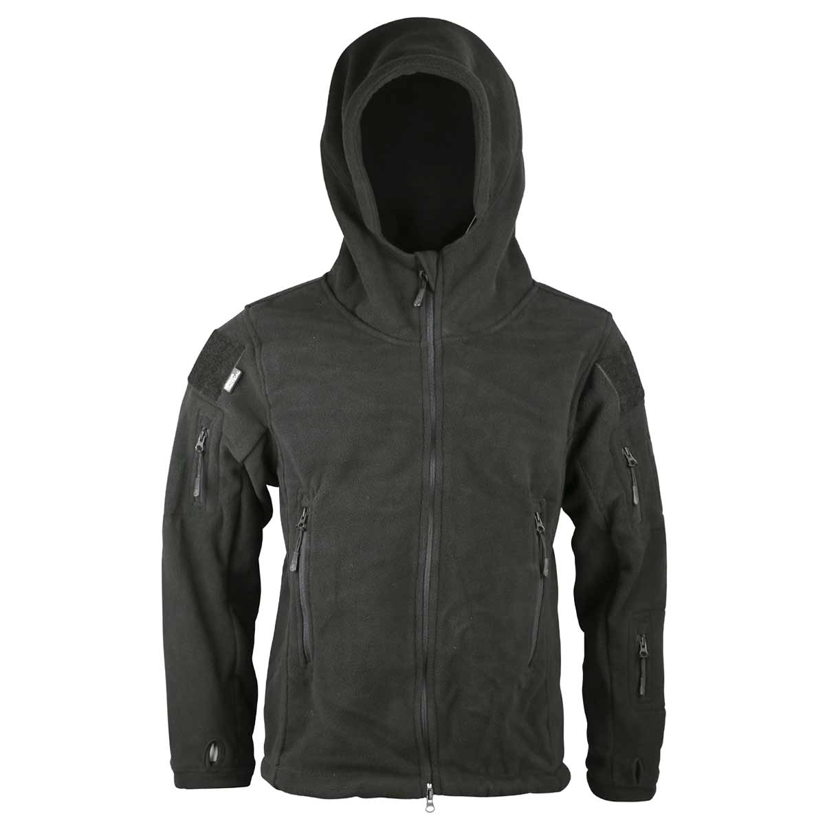Men's Tactical Fleece Jacket With Hood - Winter Warm Military Style Coat For Outdoor Activities