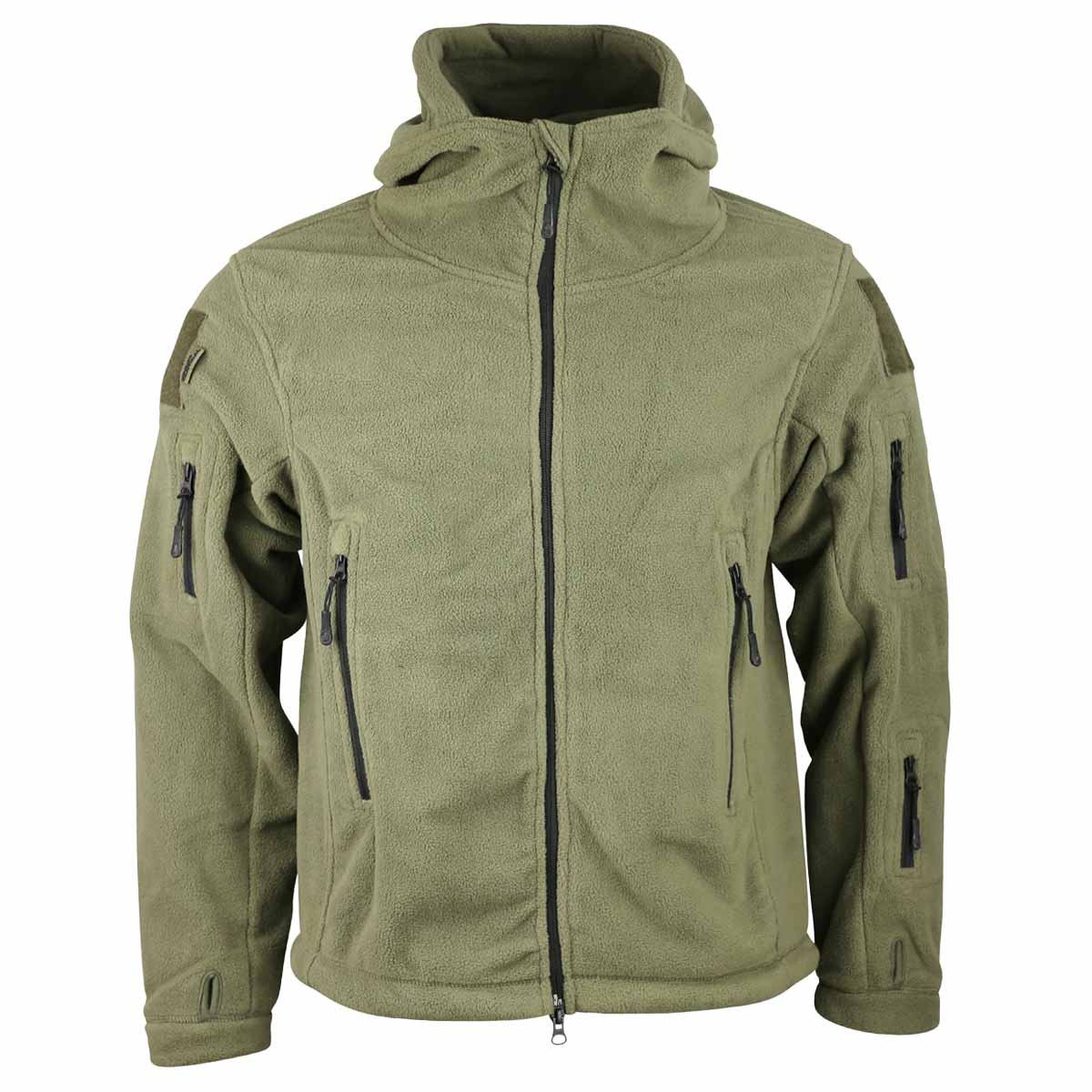 Tactical Military Fleece Recon Hoodie Zip Up Army Combat Jacket ...