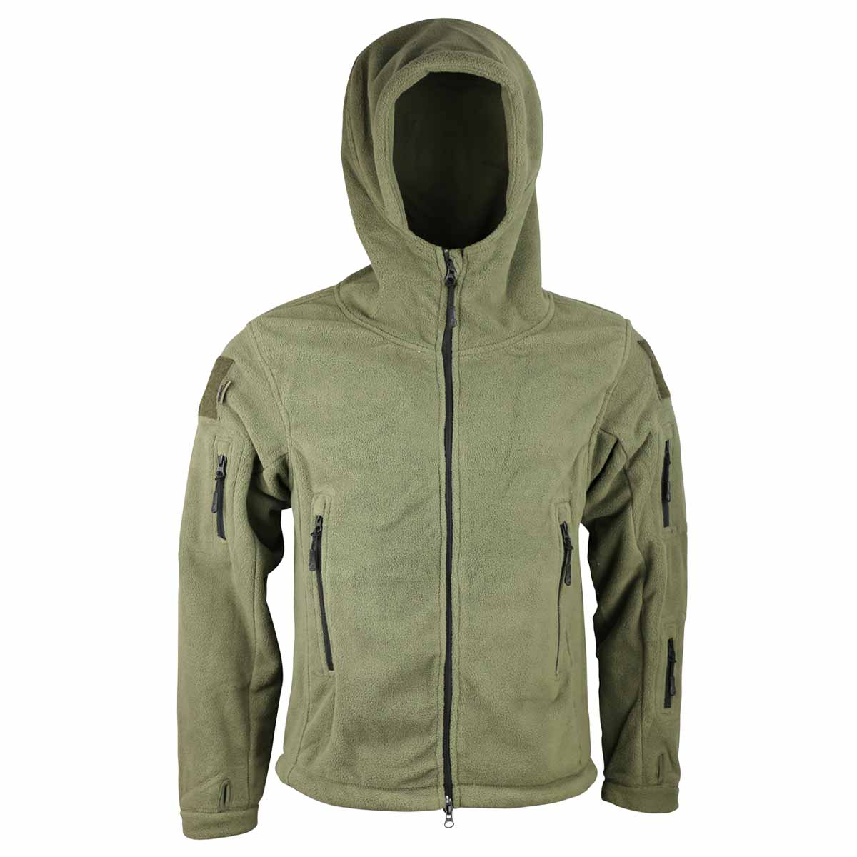 Tactical Military Fleece Recon Hoodie Zip Up Army Combat Jacket ...