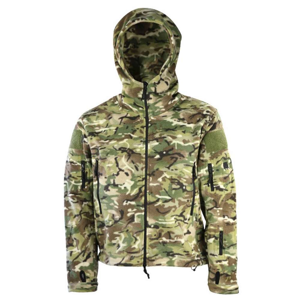Tactical Military Fleece Recon Hoodie Zip Up Army Combat Jacket ...