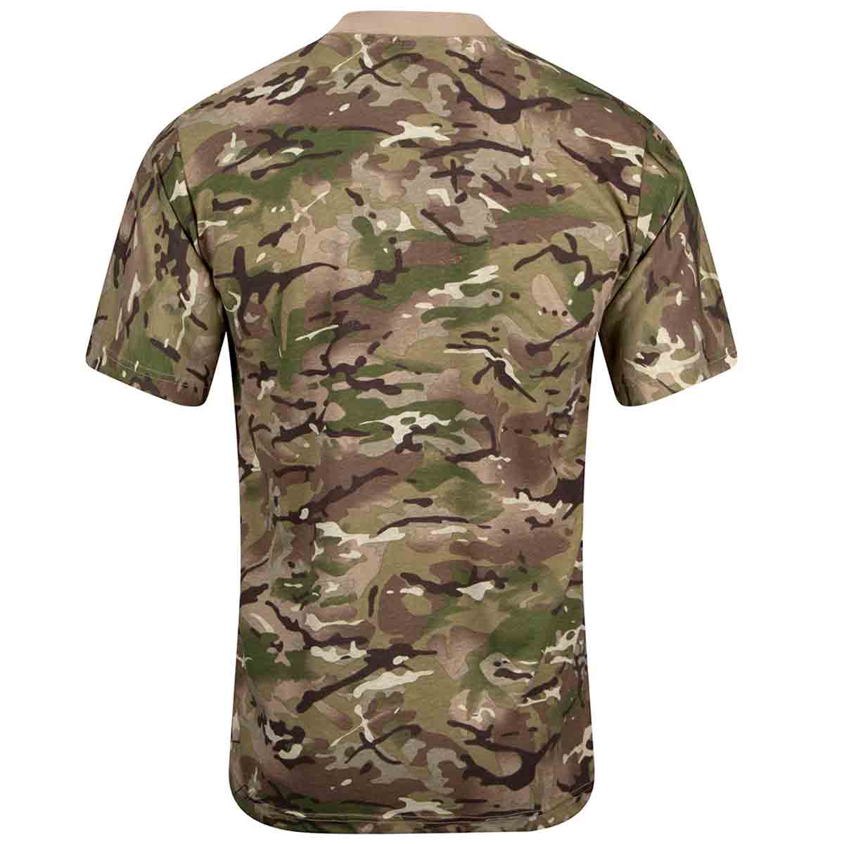 Mens Short Sleeved TShirt BTP DPM Camouflage Polycotton Military Cadet