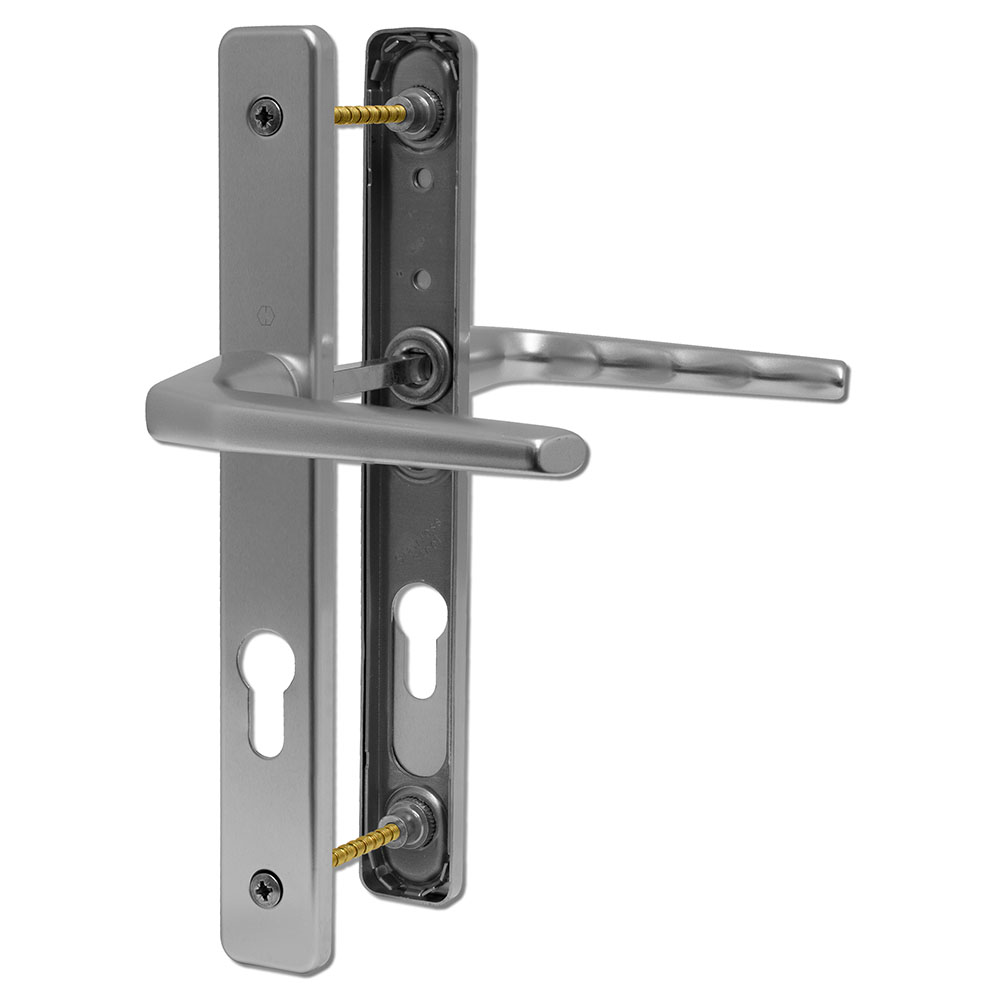 UPVC Door Handle Hoppe Ferco 70mm 70PZ 200mm Fixings Double Glazing Pair Set - Picture 7 of 8