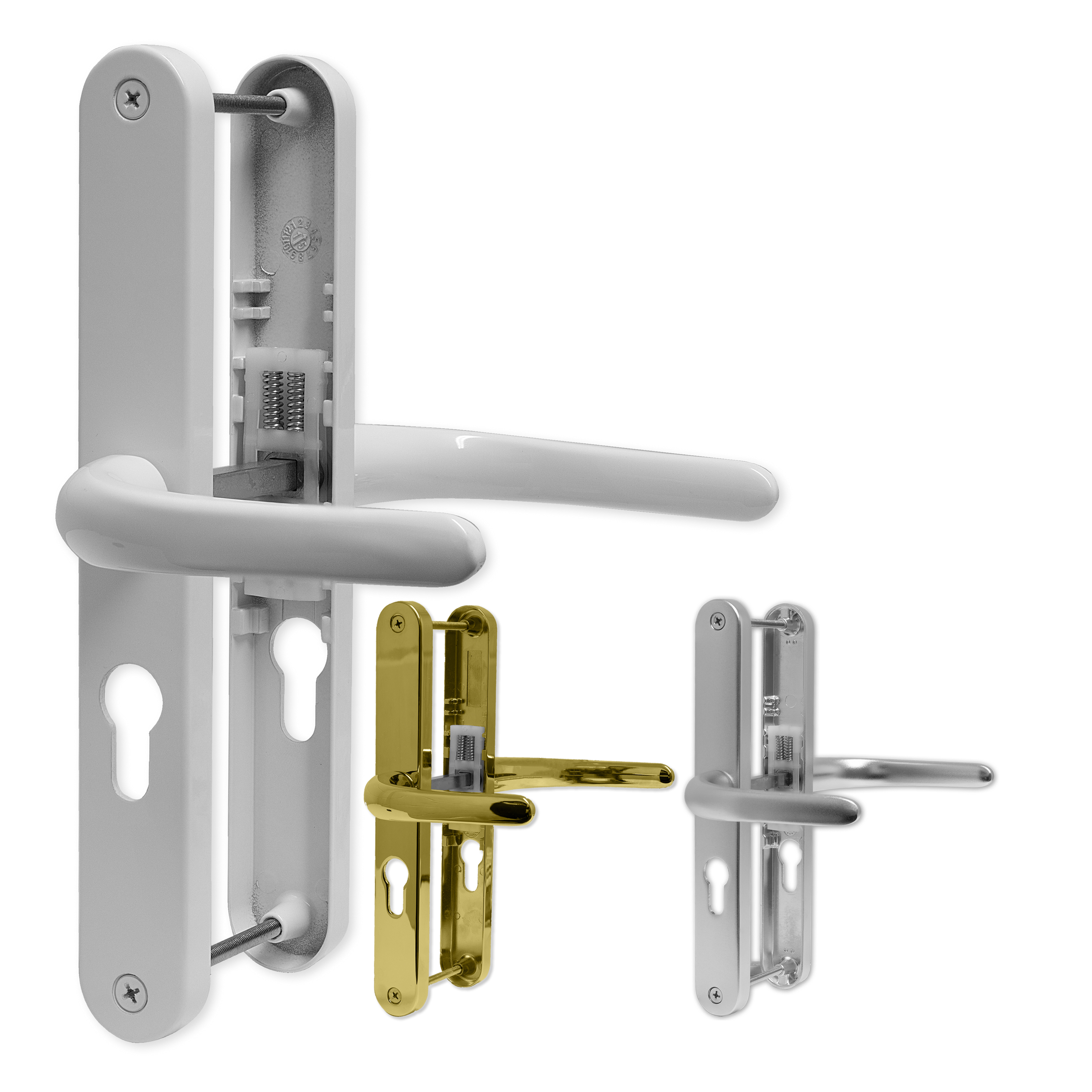 UPVC Door Handle 48PZ Sprung Double Glazing Pair Set Patio PVC eBay