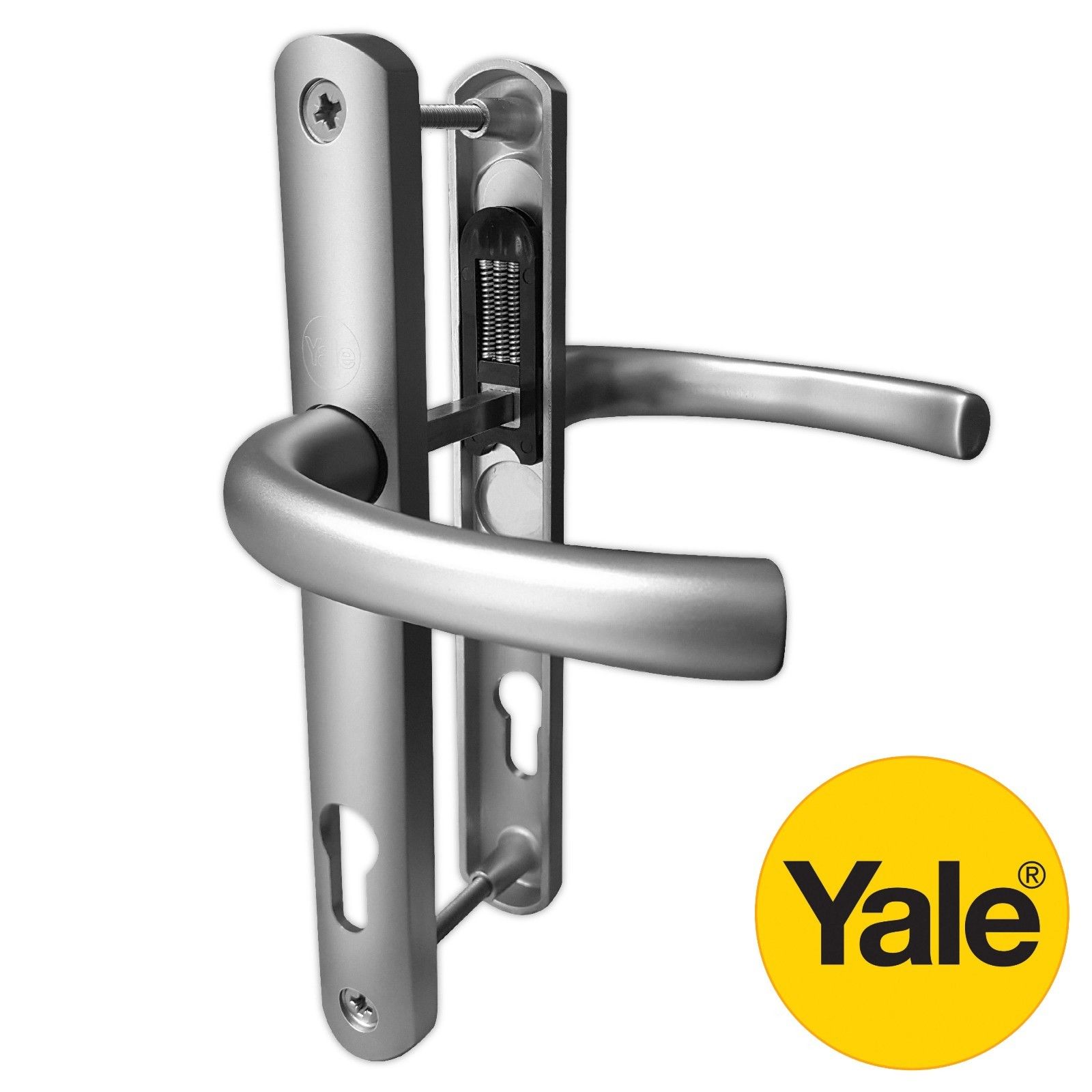 Yale Superior Upvc Door Handle Sprung Lever Set Pair Pz 92mm 215mm Fixings Ebay 3693