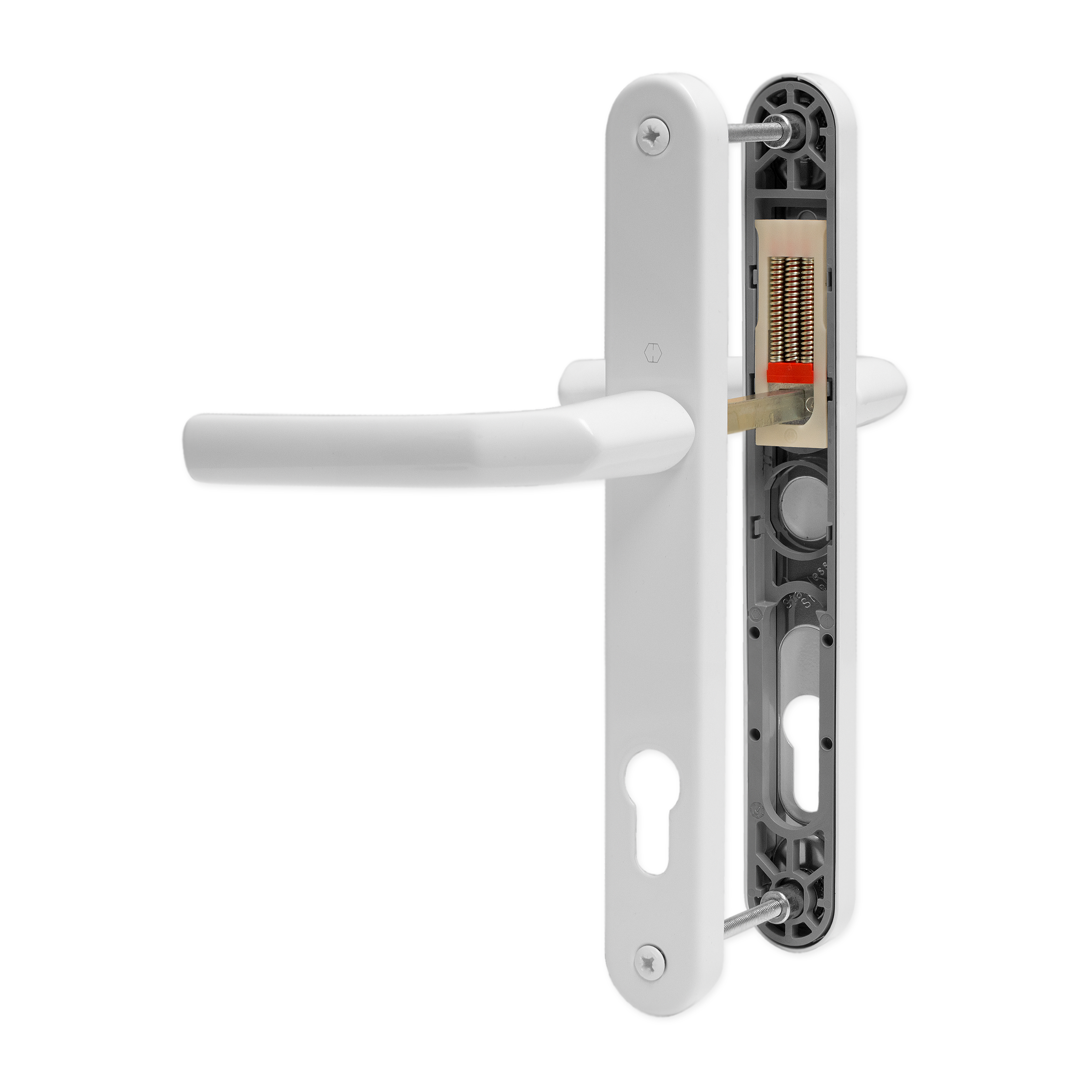 Upvc Door Handle Hoppe Birmingham Sprung 92mm Pz Double Glazing Pair Set Pvc Ebay