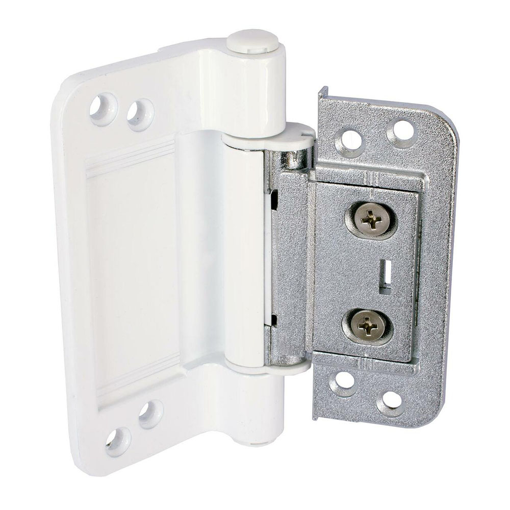 Trojan Composite Door Hinge 3D Adjustable Butt Rebate Hinge White eBay