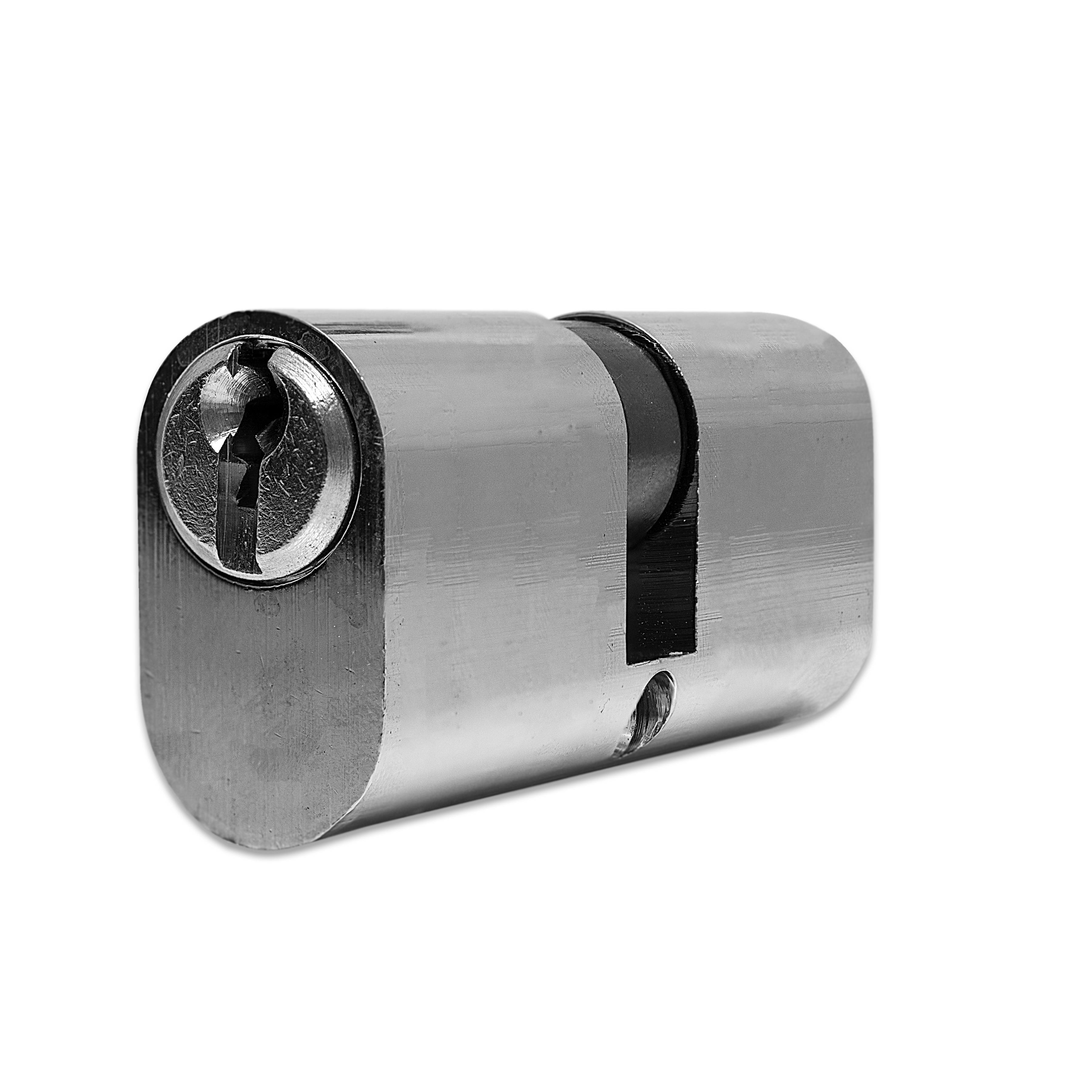 Oval Double Cylinder Door Barrel Lock Nickel Plated 35/35 7426827274722