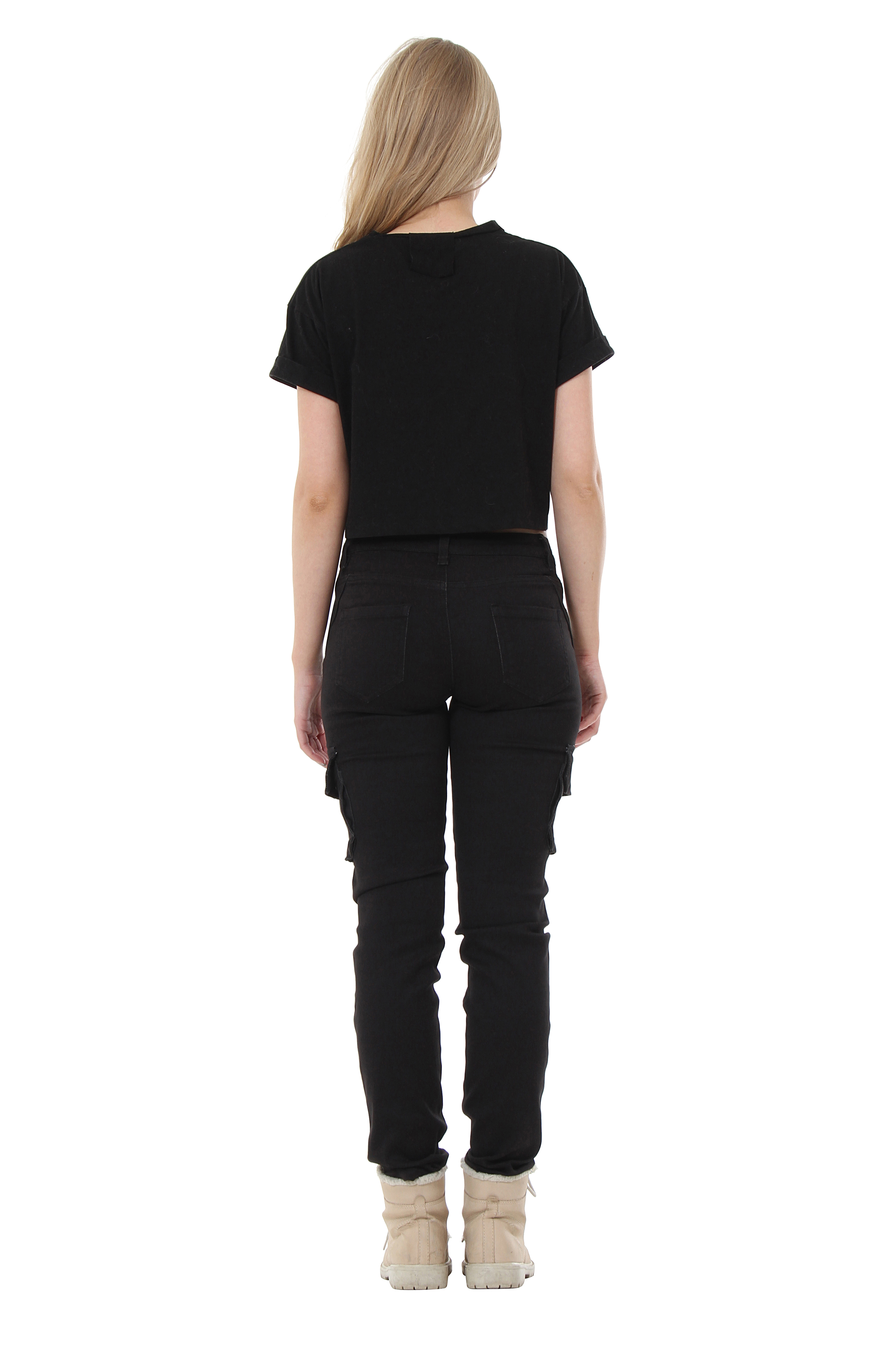 slim fit cargo pants women's