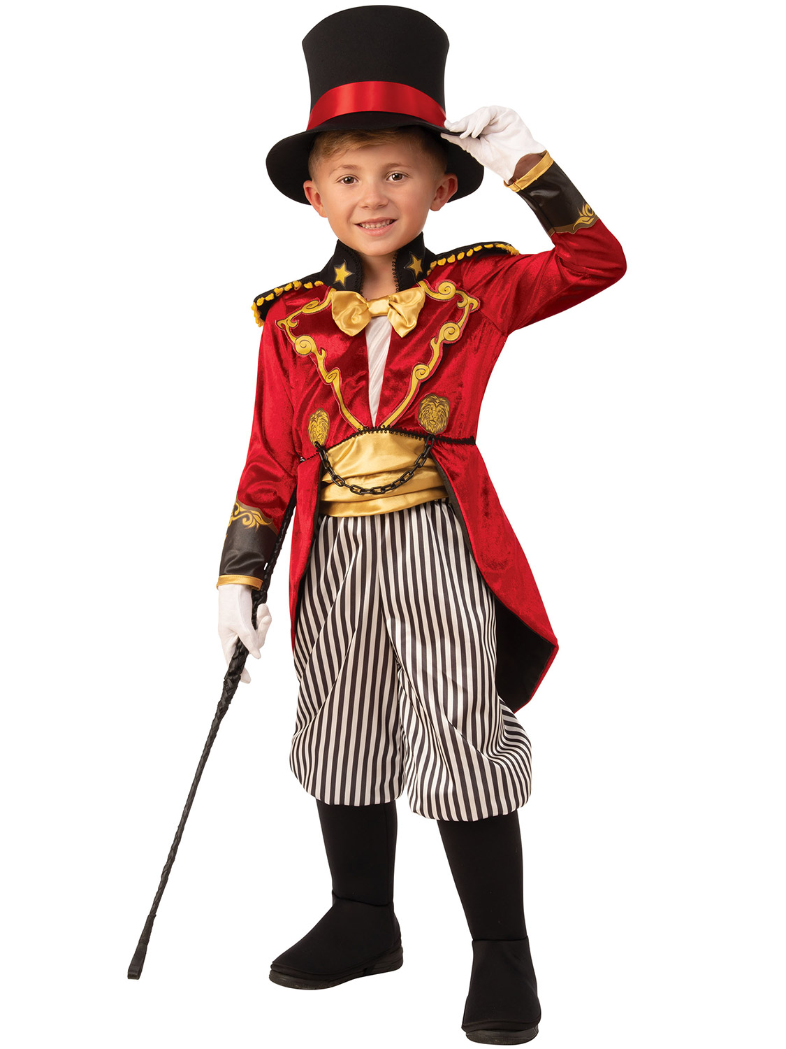 Kids Boys Girls Ringmaster Costume Showman Circus Fancy Dress Halloween Outfit 