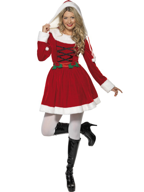 miss santa fancy dress costume