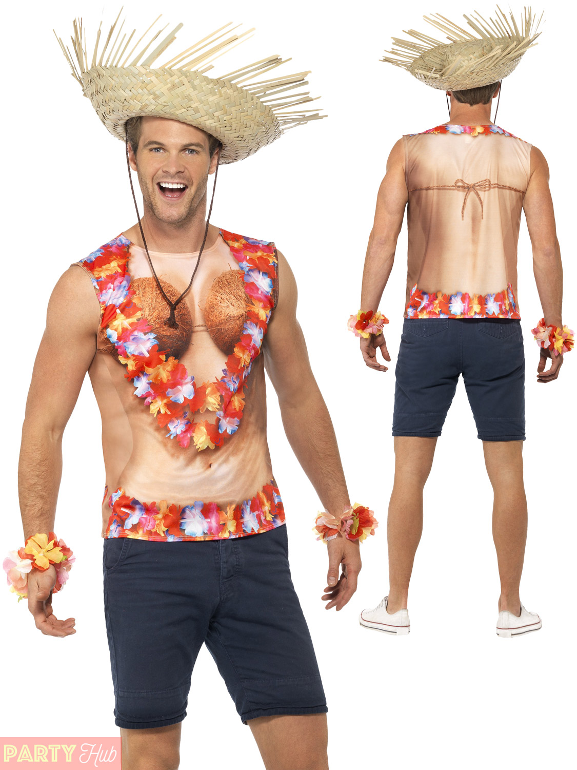 ADULT HAWAIIAN VEST T-Shirt Mens 