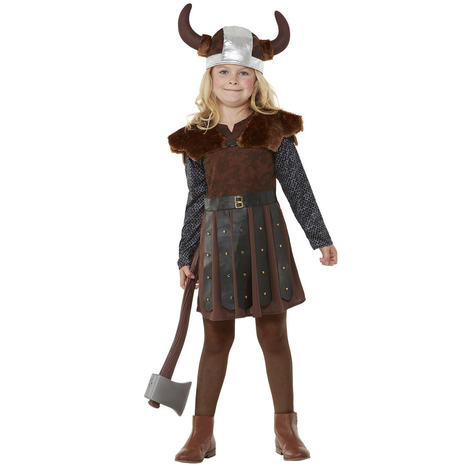 Viking Warrior Boys Fancy Dress Saxon Barbarian Historical Book Day Kids Costume