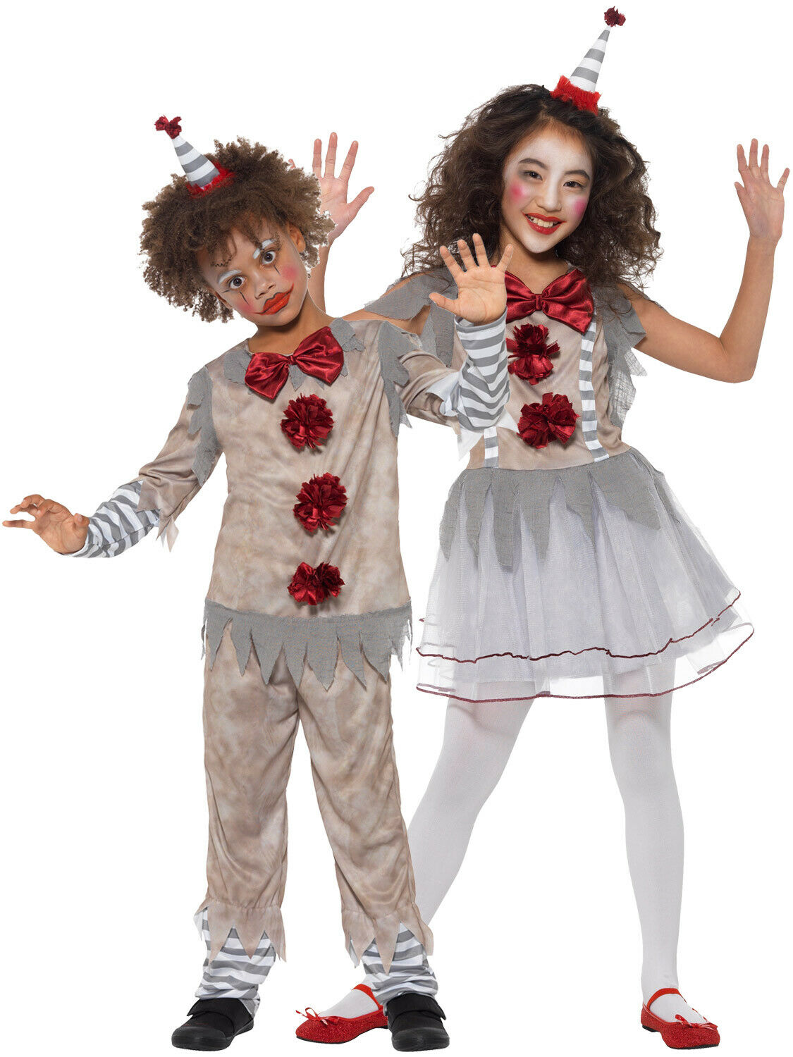 Mask Halloween Horror  Fancy Dress Costume Outfit Kids Girls Boys Scary Clown