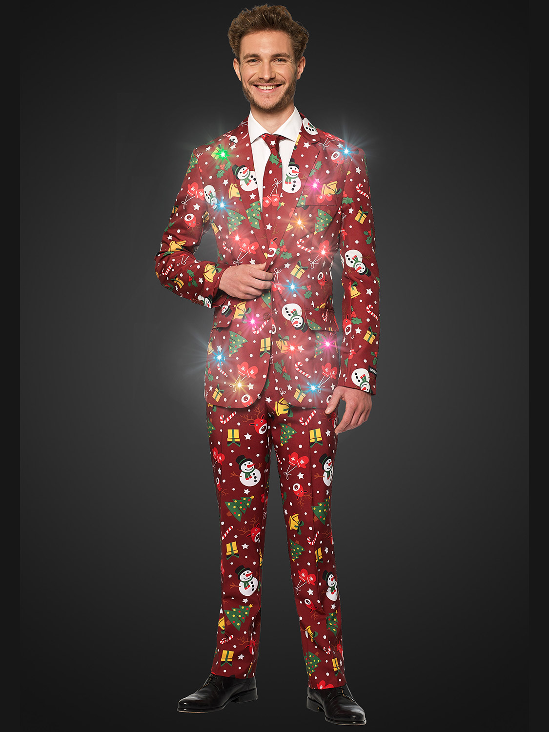 Mens Christmas Suitmeister Suit Xmas Party Festive Funny Fancy Dress ...