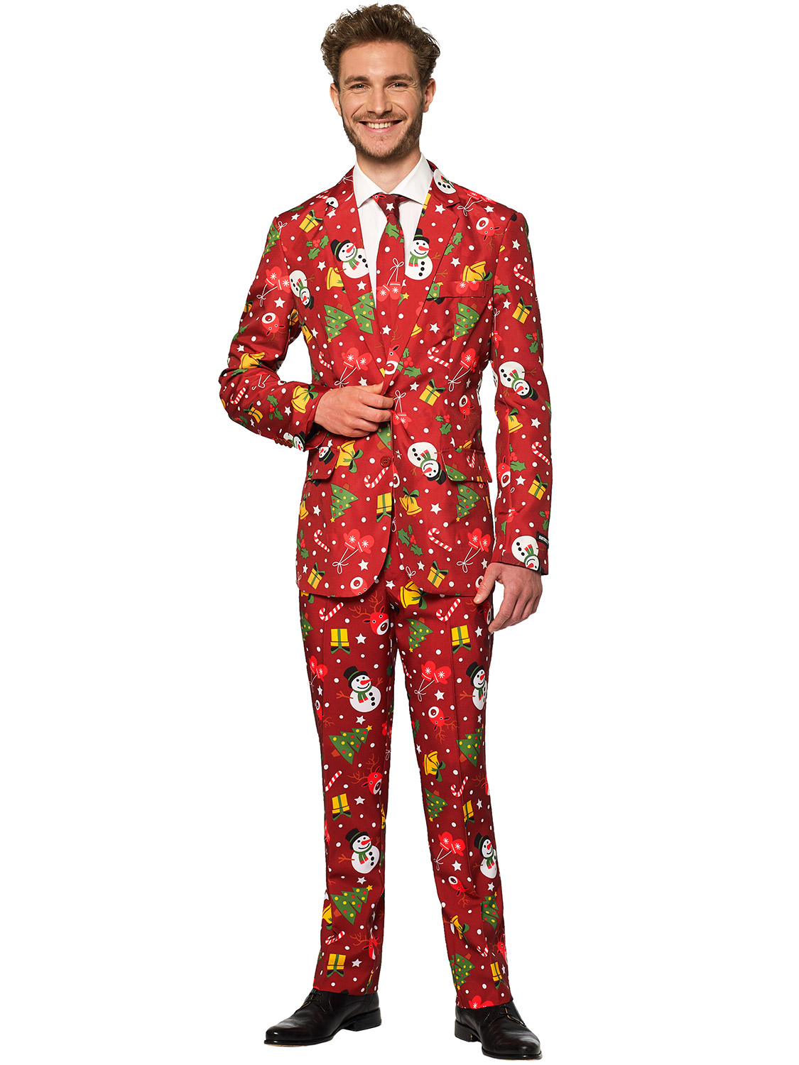 Mens Christmas Suitmeister Suit Xmas Party Festive Funny Fancy Dress Light Up Ebay