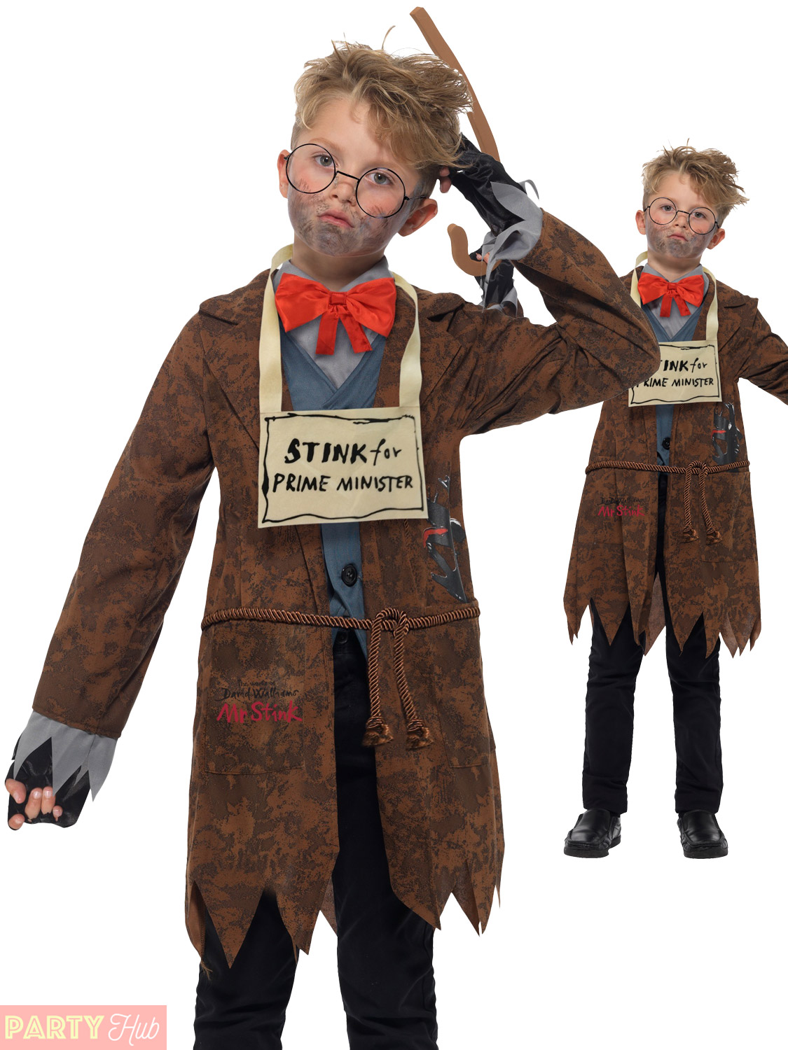 Boys Official Mr Stink Walliams Book Day Week Fancy Dress Costume Outfit 4-14yrs