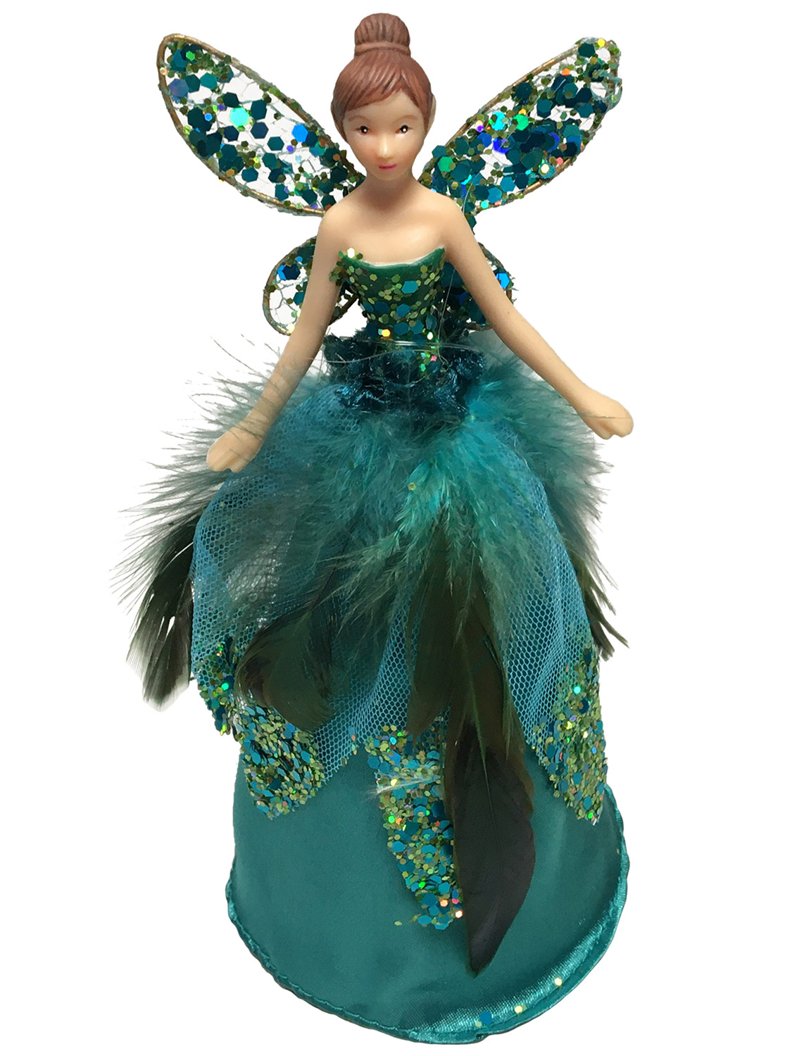 Gisela Graham Glitter Fairy Christmas Tree Topper Top Angel Xmas
