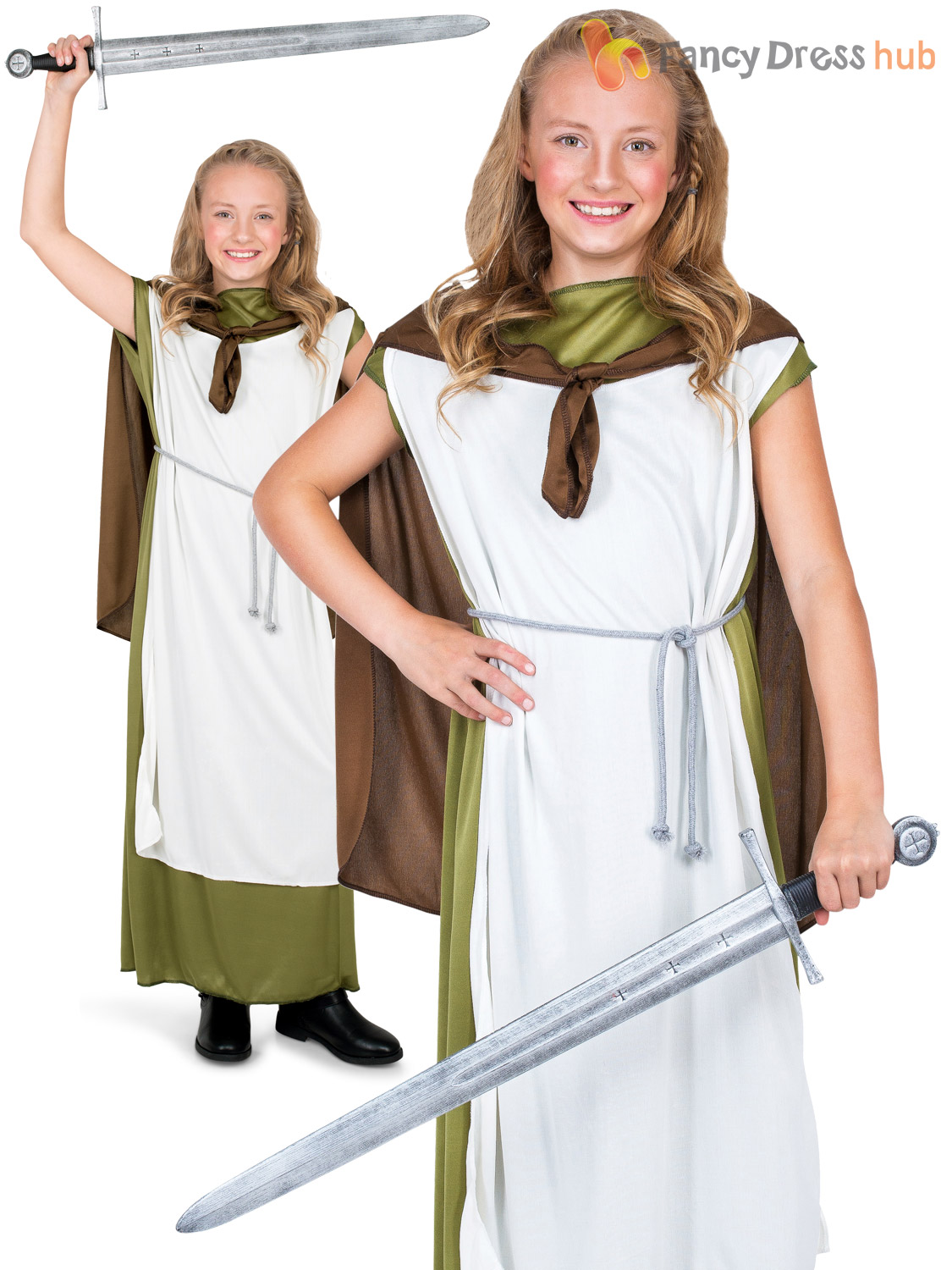 GIRLS VIKING WARRIOR-CELT Dark Age-Celtic-World Book Day Fancy Dress all ages 