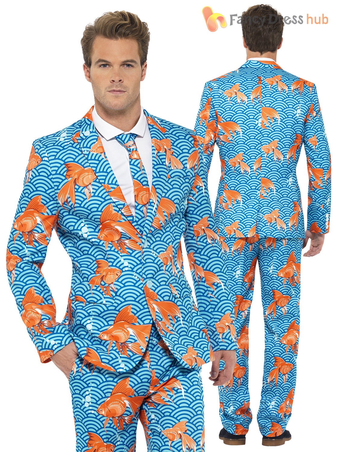 Sky High Stand Out Suit Mens Fancy Dress Stag Party Costume Dresup