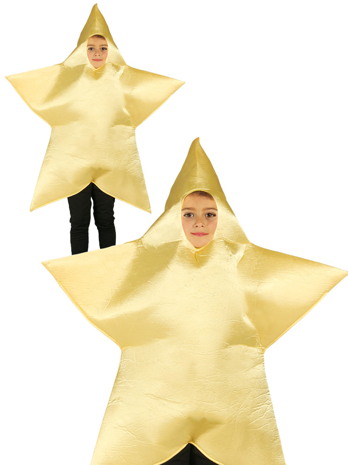 Childs Christmas Star Costume Boys Girls Xmas Nativity Play Fancy Dress ...