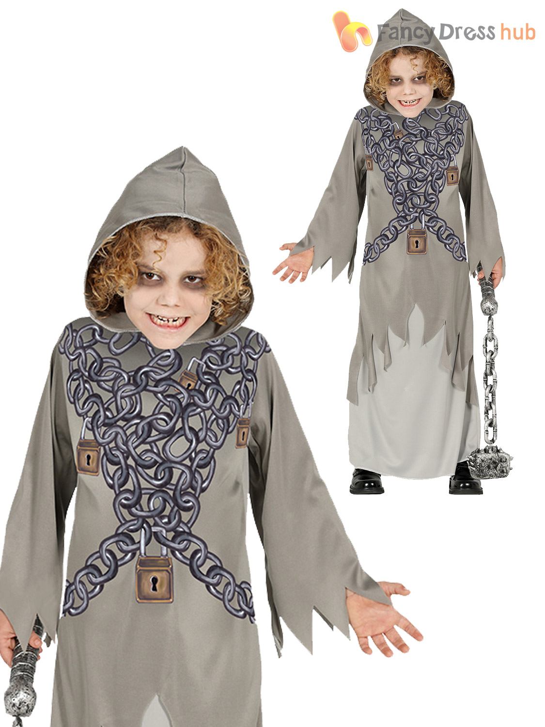 Boys Grim Reaper Costume Kids Halloween Fancy Dress Childrens Horror Death Robe Boys Grim Reaper Costume Kids Halloween Fancy Dress Childrens Horror Death Robe
