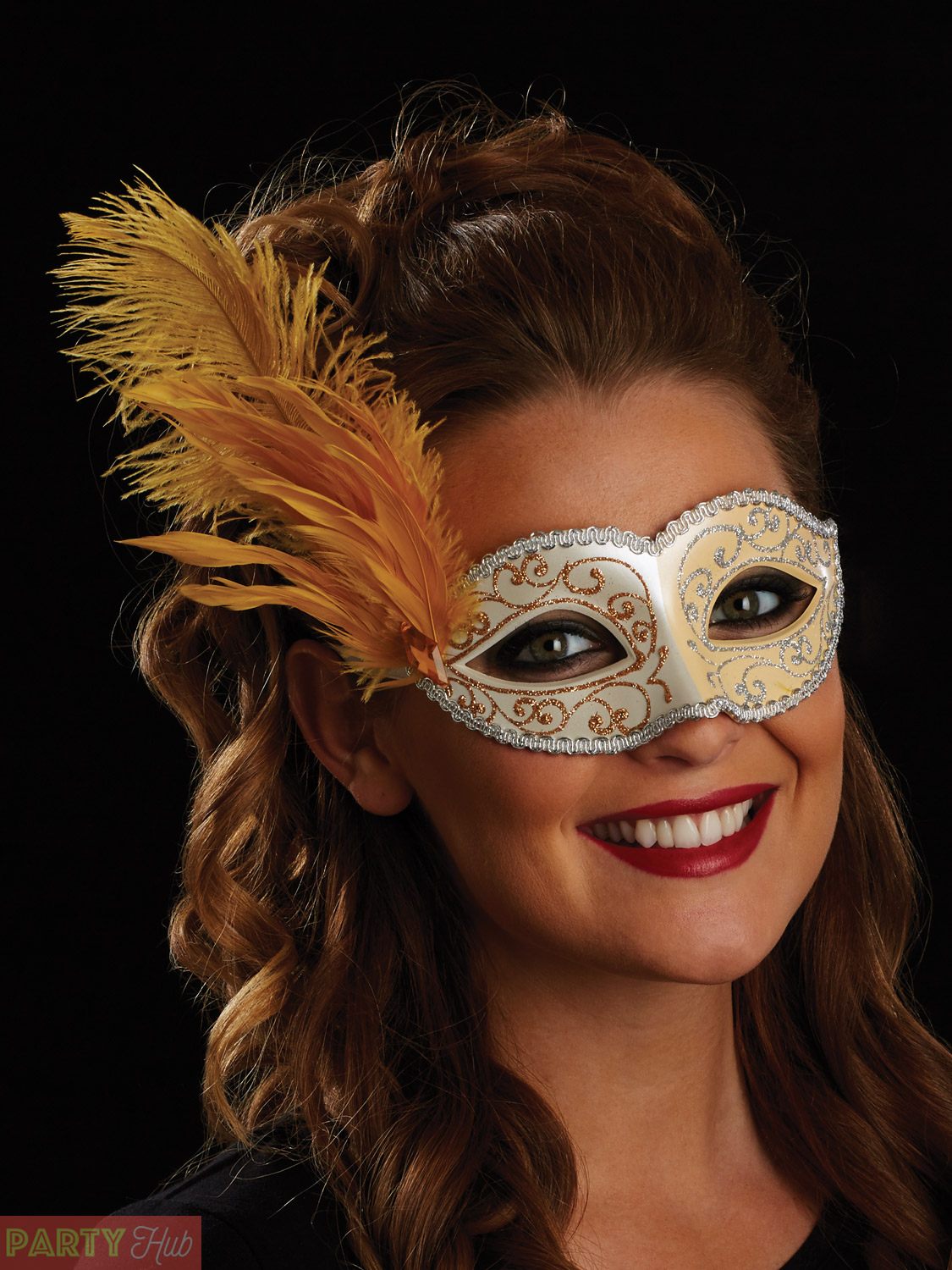 Ladies Masquerade Eye Mask On Stick Womens Venetian Ball Fancy Dress Accessory
