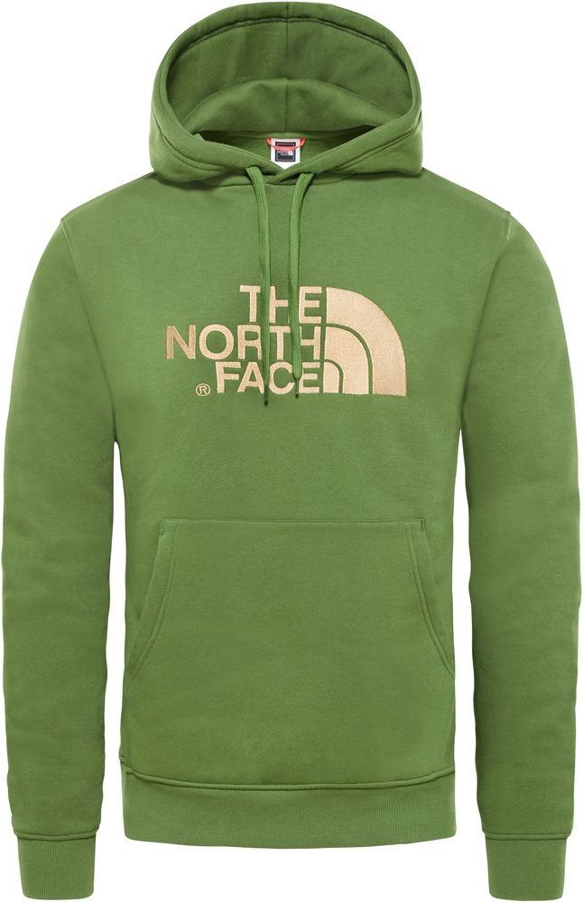 green north face jumper