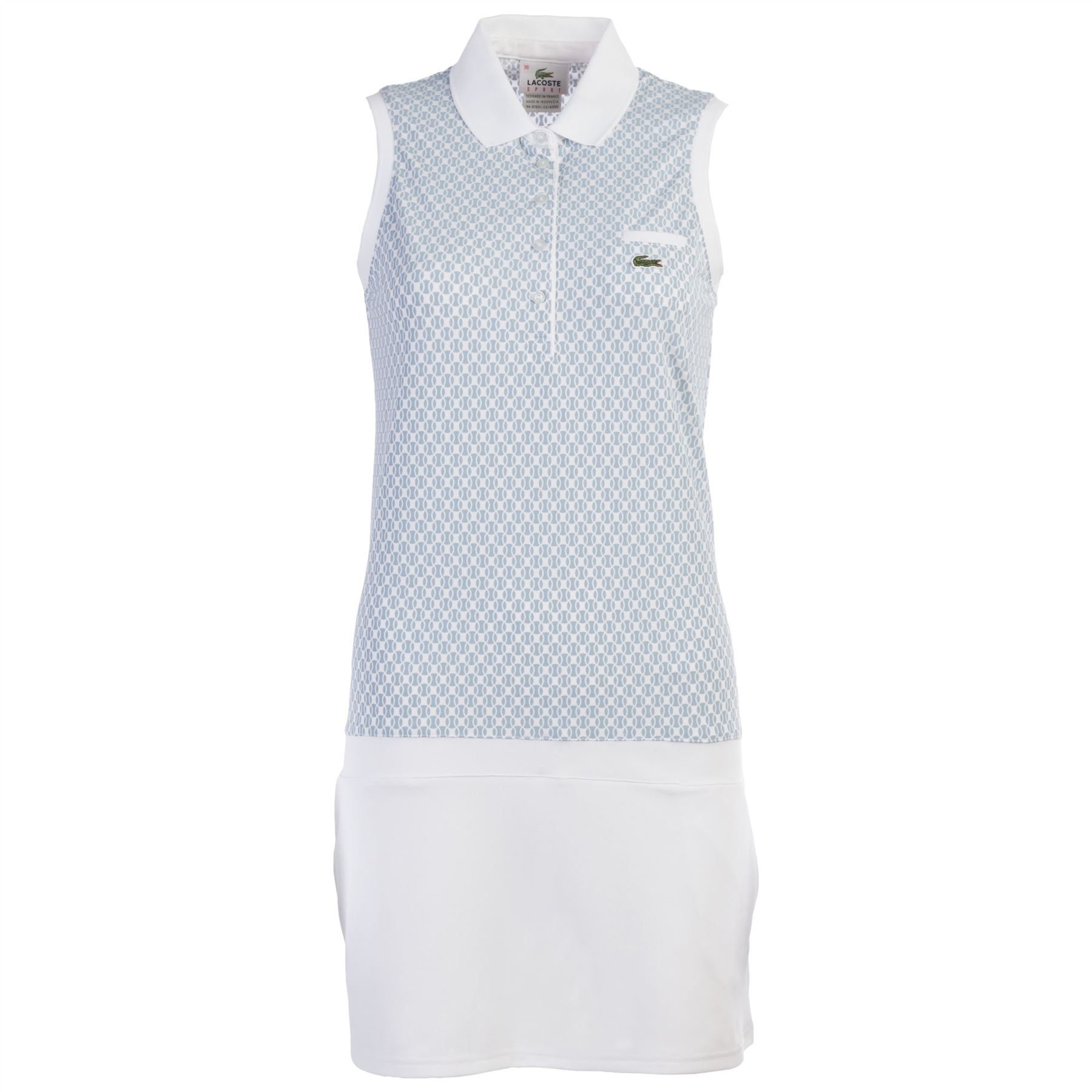 Lacoste Women's Sleeveless Polo Dress Running Gym Active Sports ...