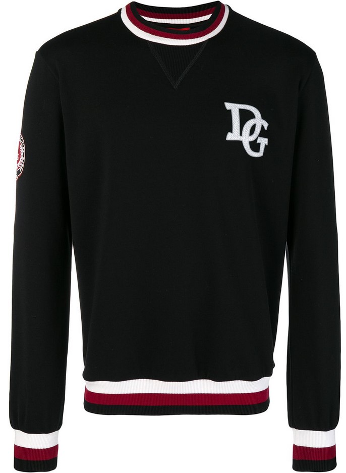 Dolce Gabbana Mens King Bi Colour Sweatshirt D G Black Cotton Designer Ebay