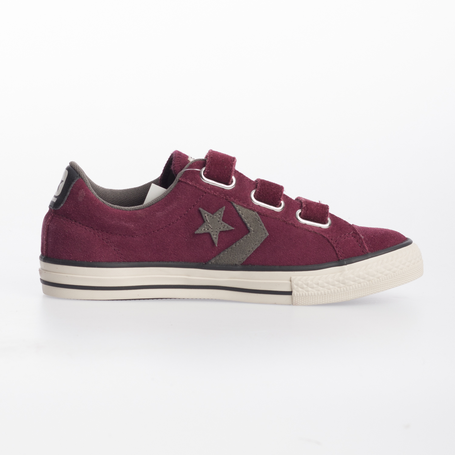womens converse burgundy star player ox suede ii trainers