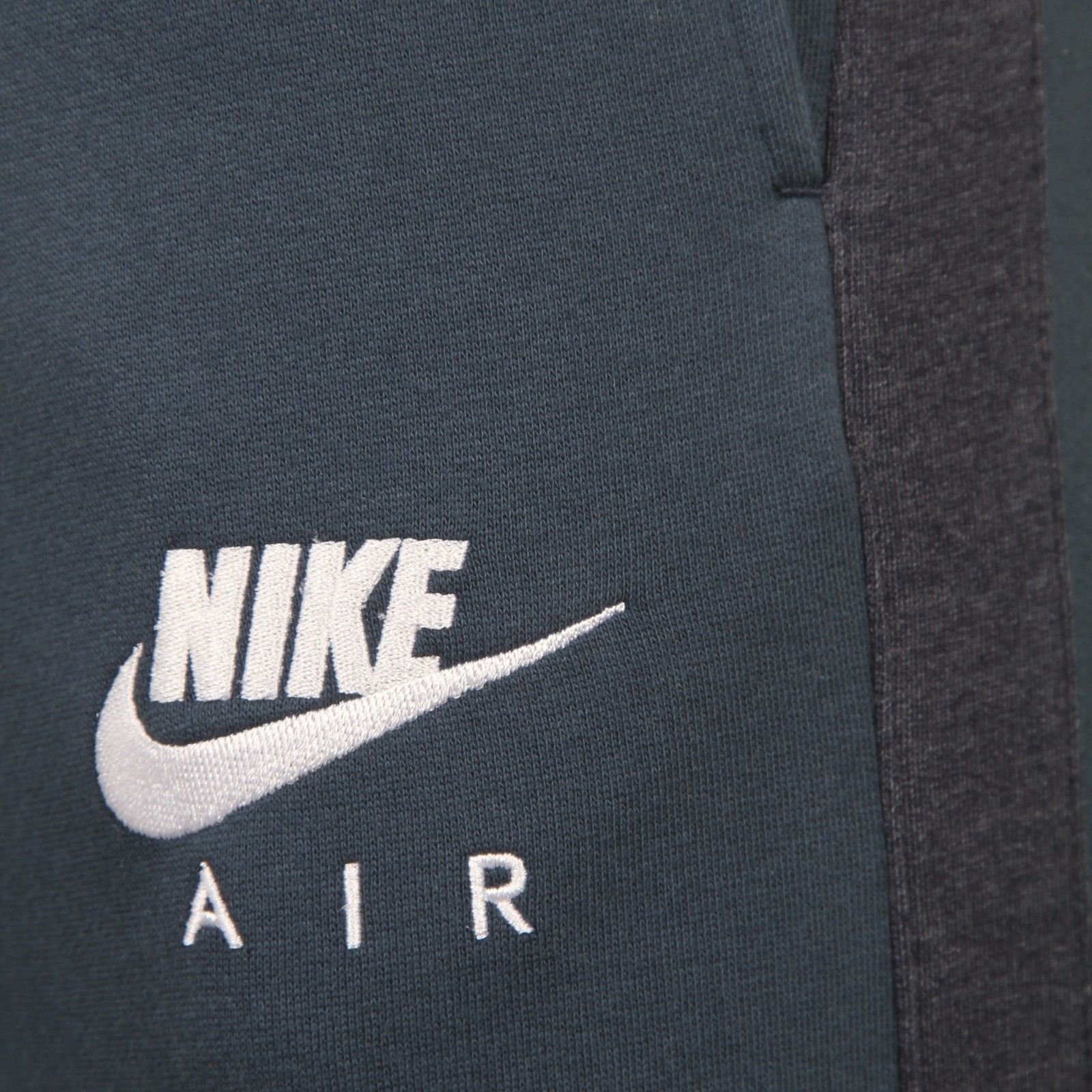 Nike Air Men's Classic Slim Fit Fleece Sweat Pant Navy Grey Swoosh Logo ...