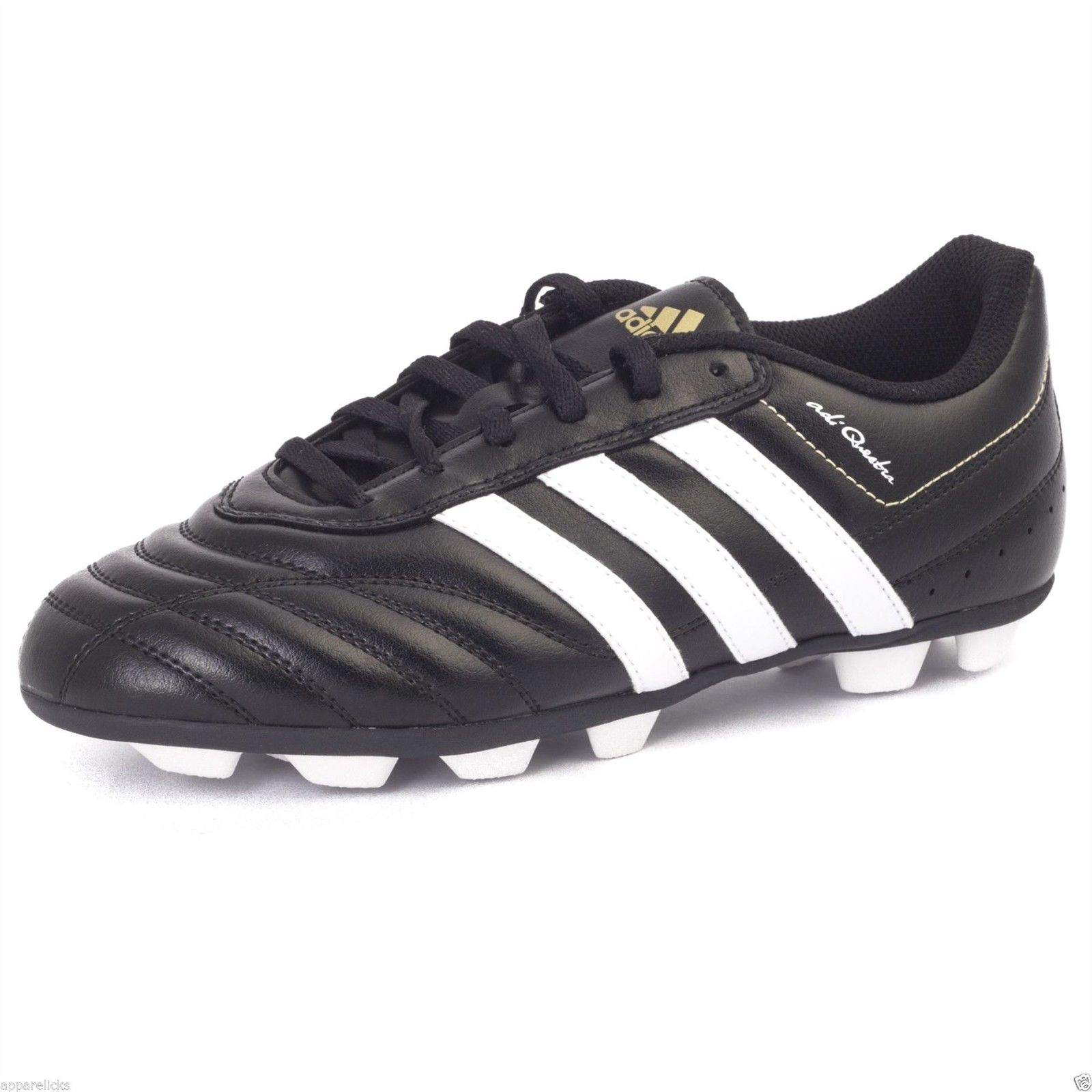 Adidas Juniors Adi Questra Leather Football Boots Lace Up Firm Ground Blades eBay