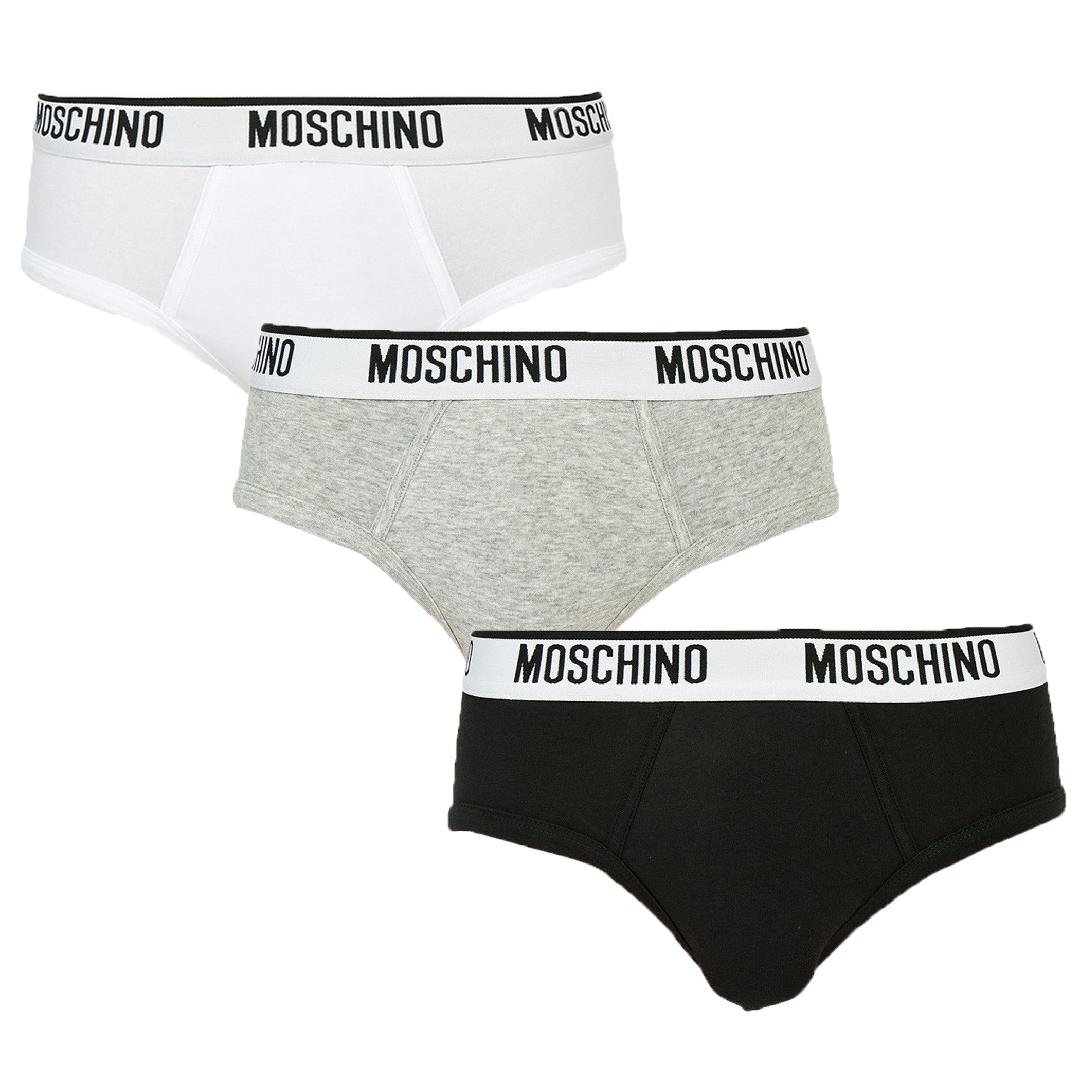 Moschino Men's Brief Black Grey White Presentation Box Underwear | eBay