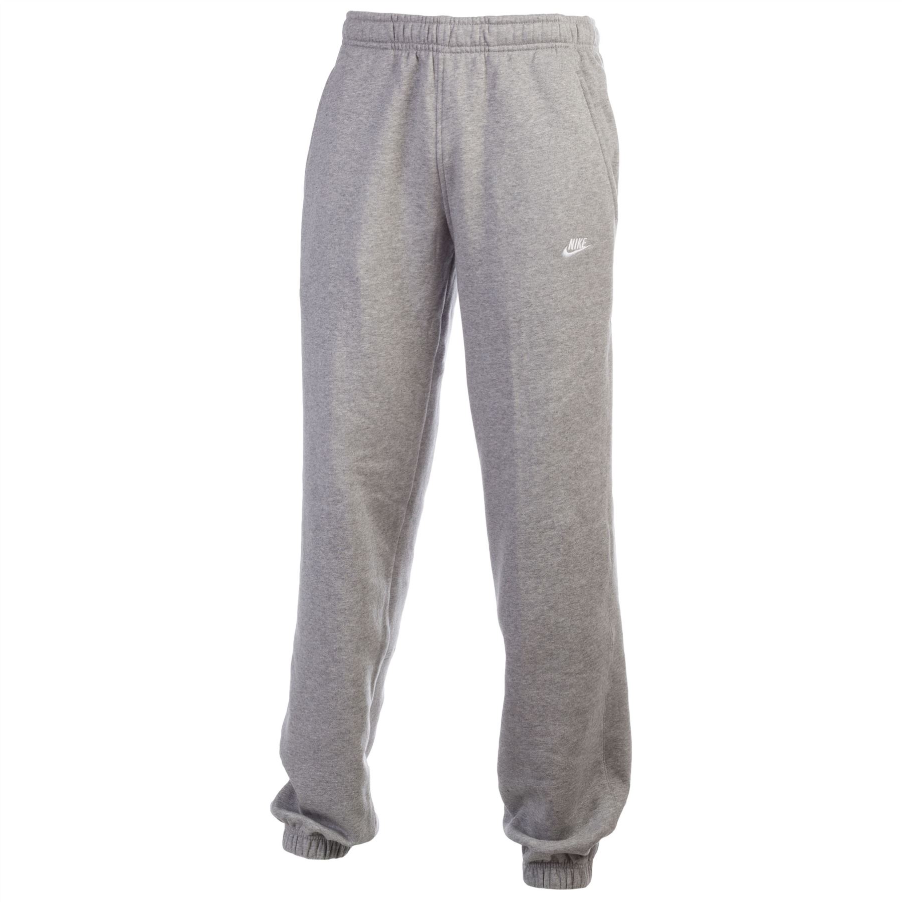 Nike Men's Cuffed Fleece Lined Joggers Sweat Pants Black Grey Running ...