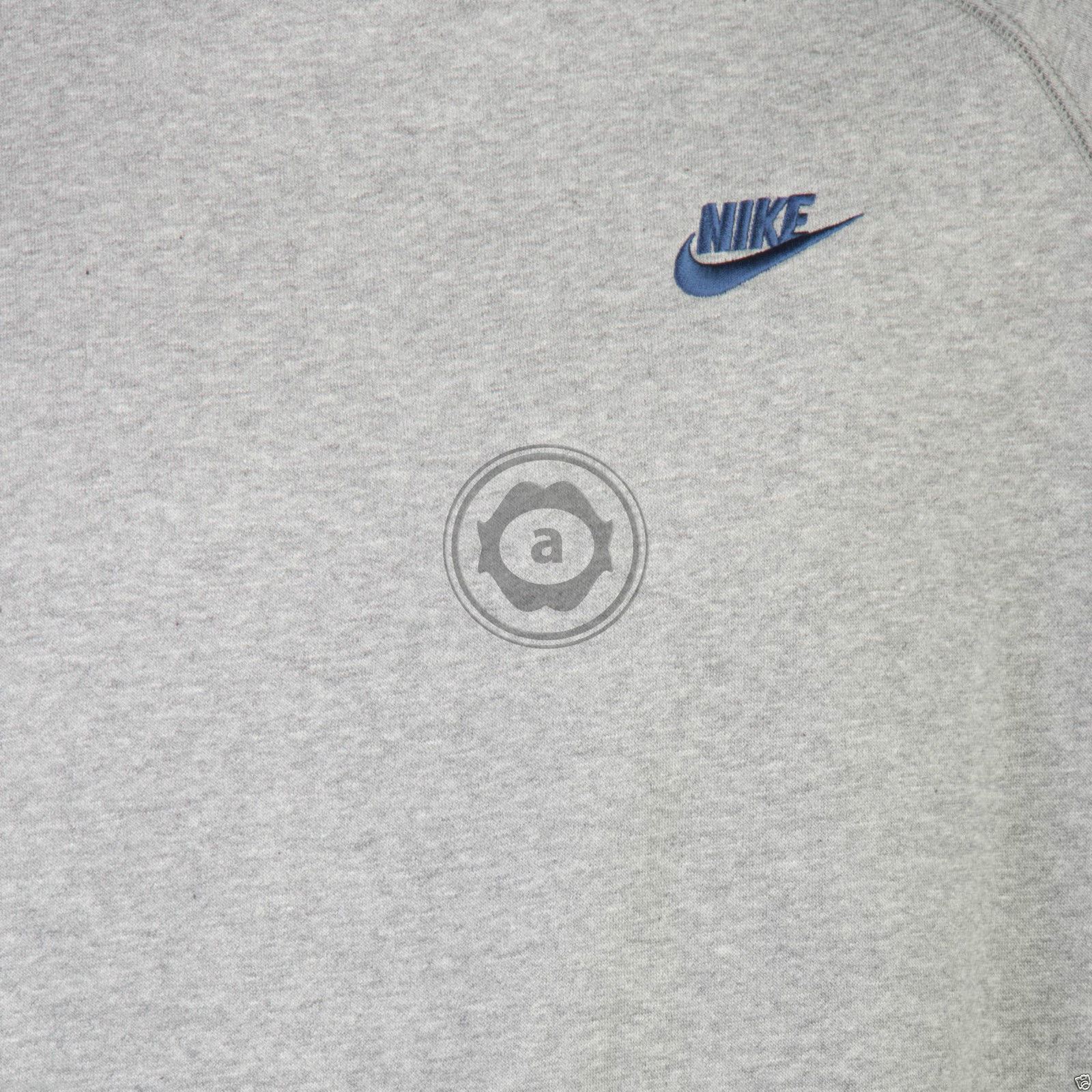 Nike Mens Fleece Lined Sweatshirt Jumper Crew Neck Top Black Blue Grey ...