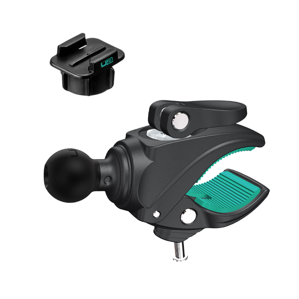 Kit de montaje de cámara de acción para motocicleta para barandilla GoPro DJI - Adaptador GRATIS incluido - Imagen 10 de 12