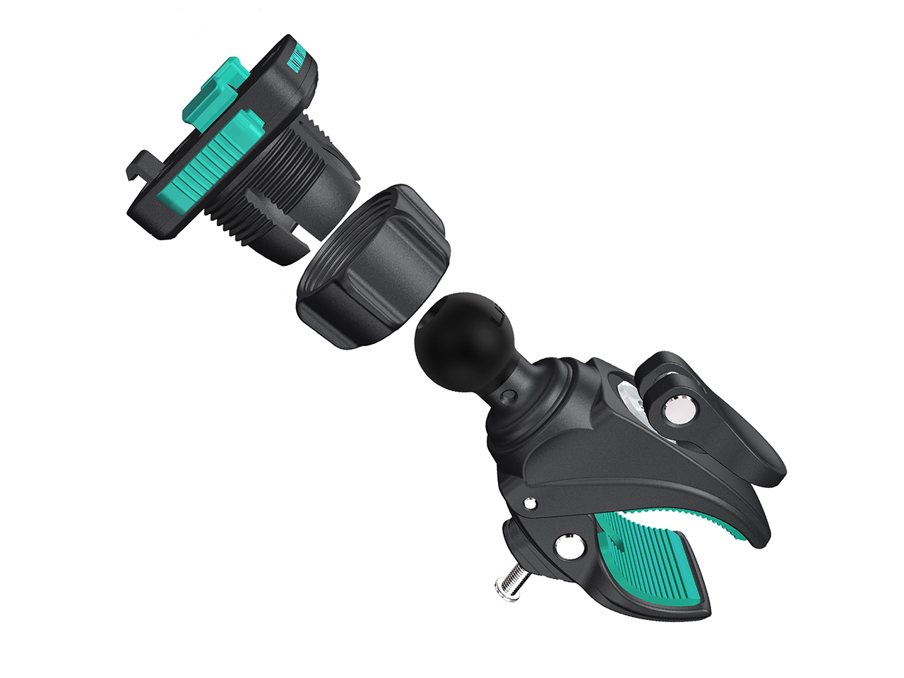 Montaje de pinza de manillar universal para motocicleta Ultimateaddons con bola de 25 mm - Imagen 8 de 8
