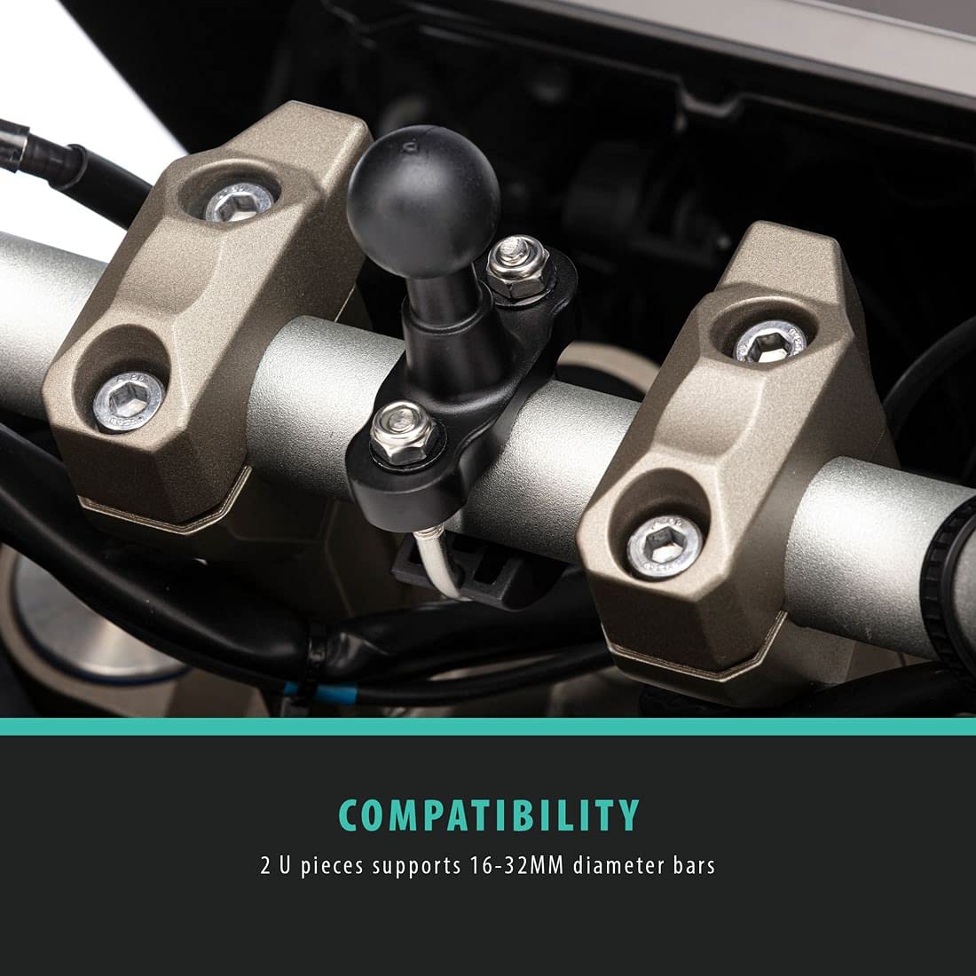 Kit de montaje de cámara de acción para motocicleta para barandilla GoPro DJI - Adaptador GRATIS incluido - Imagen 4 de 12