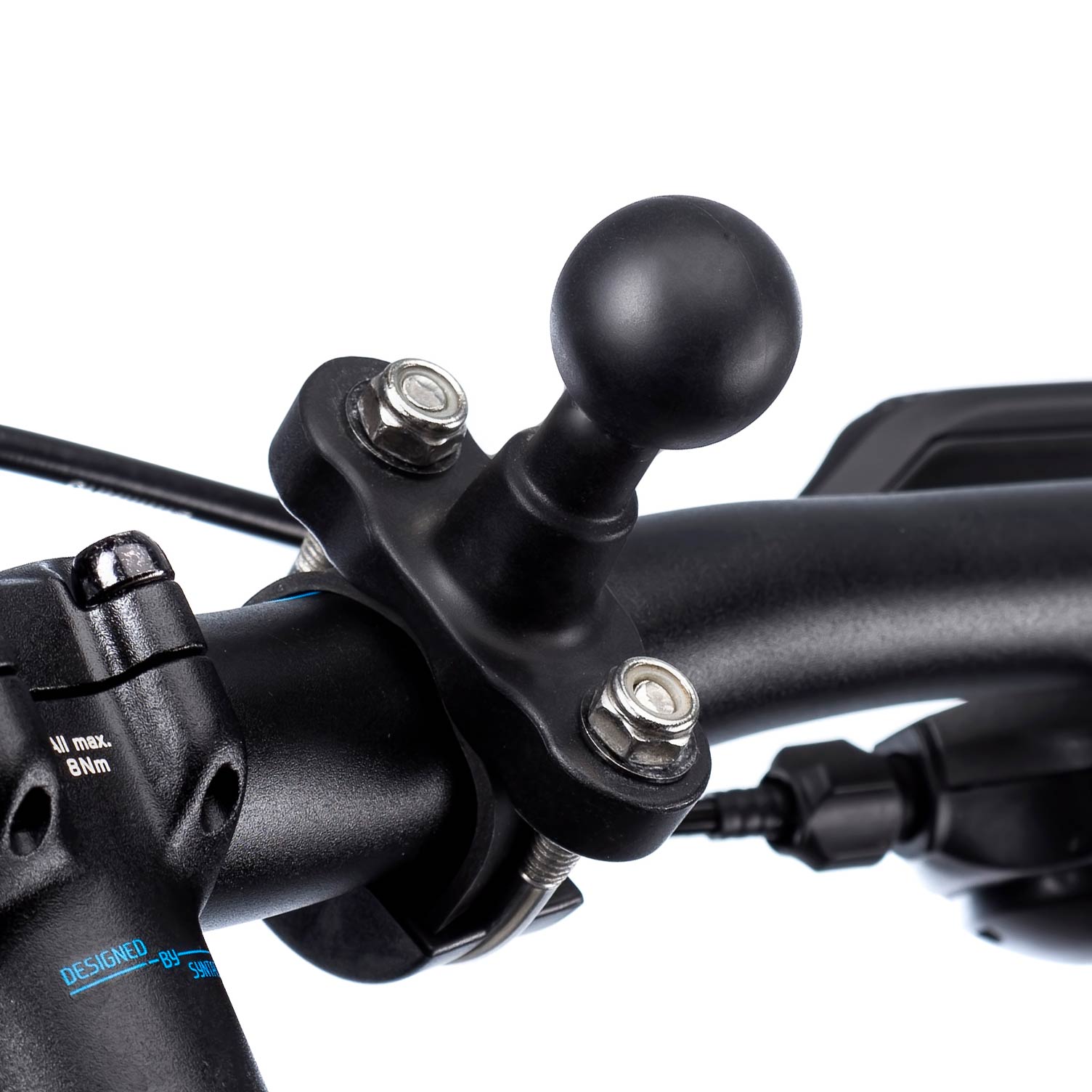 High Power Hardwire Metal U-Bolt Motorcycle Bike Handlebar Mount for iPhone 6 (sku 21779)