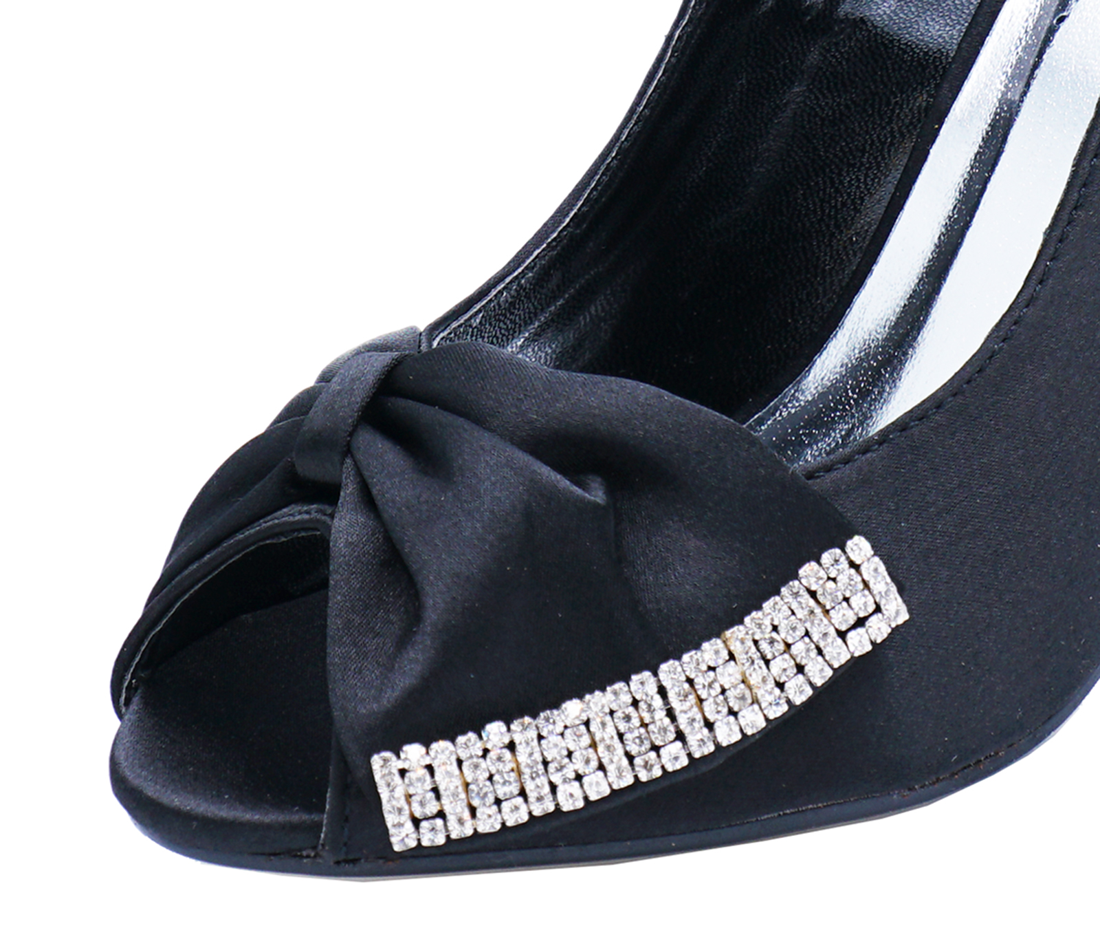 black satin court shoes uk