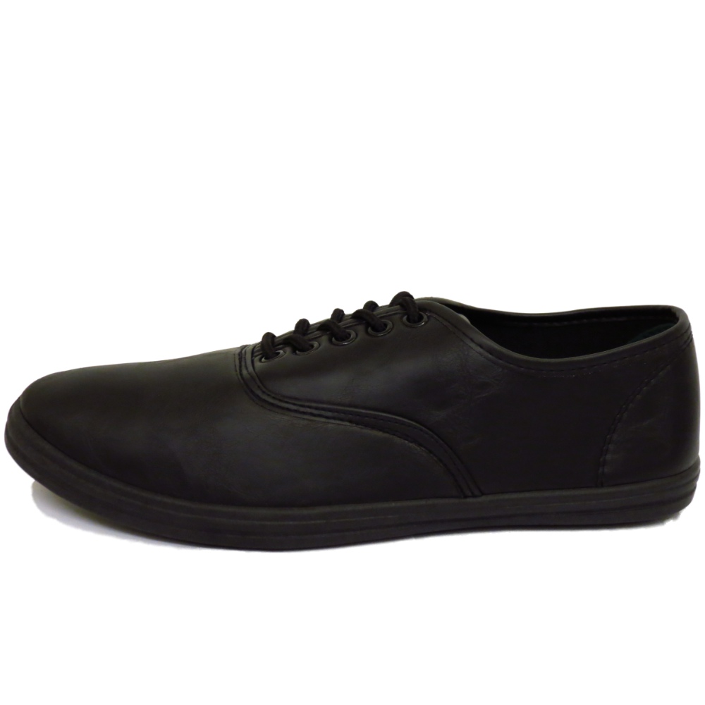 flat black trainers