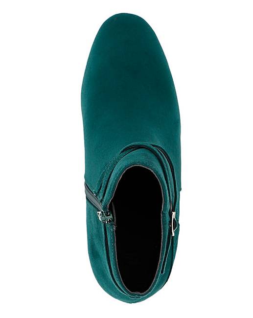 WOMENS TEAL EXTRA WIDE FIT EEE ANKLE 
