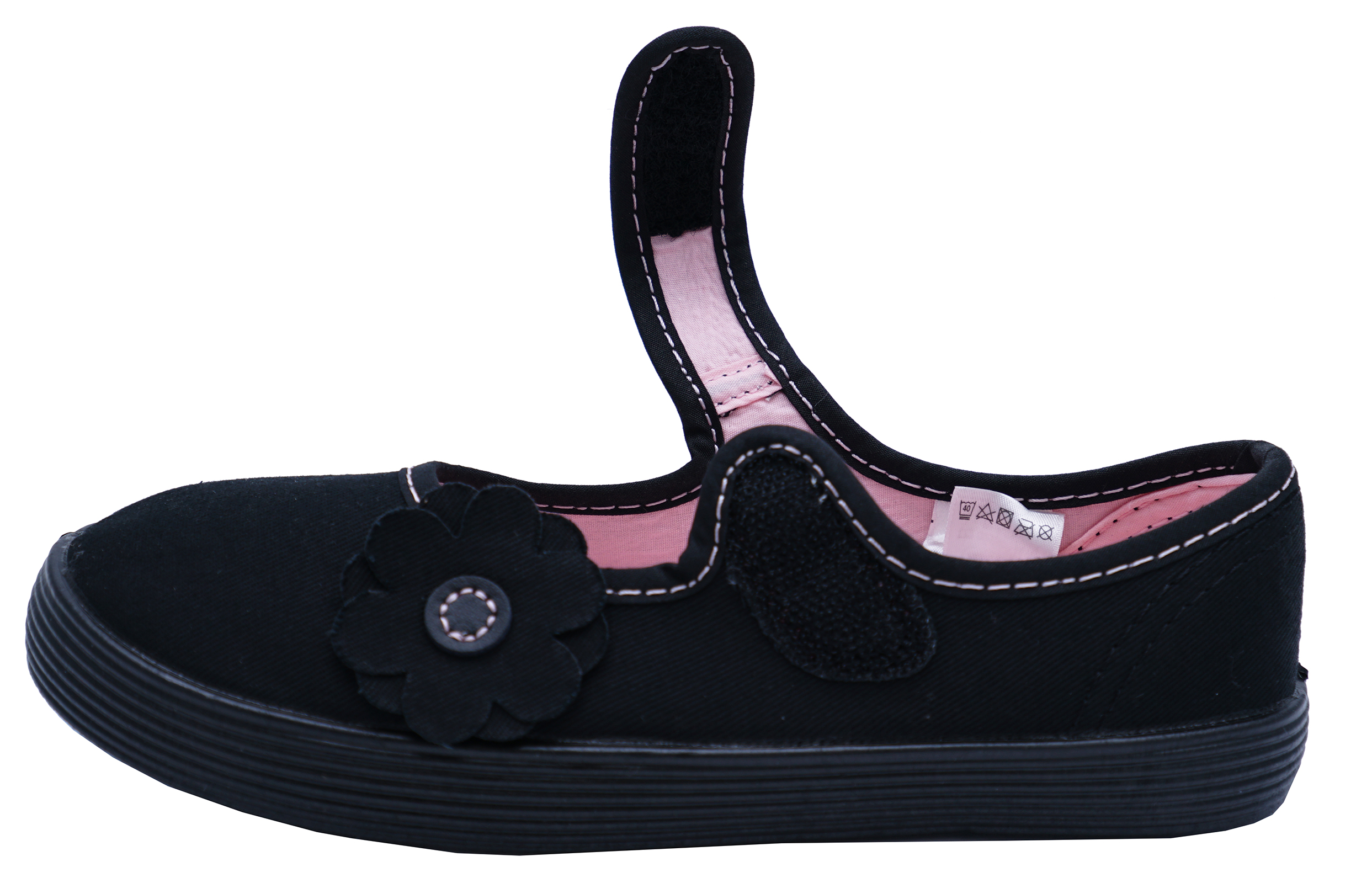 black canvas shoes for school